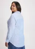 Striped Linen-Blend Blouse sold by Laura