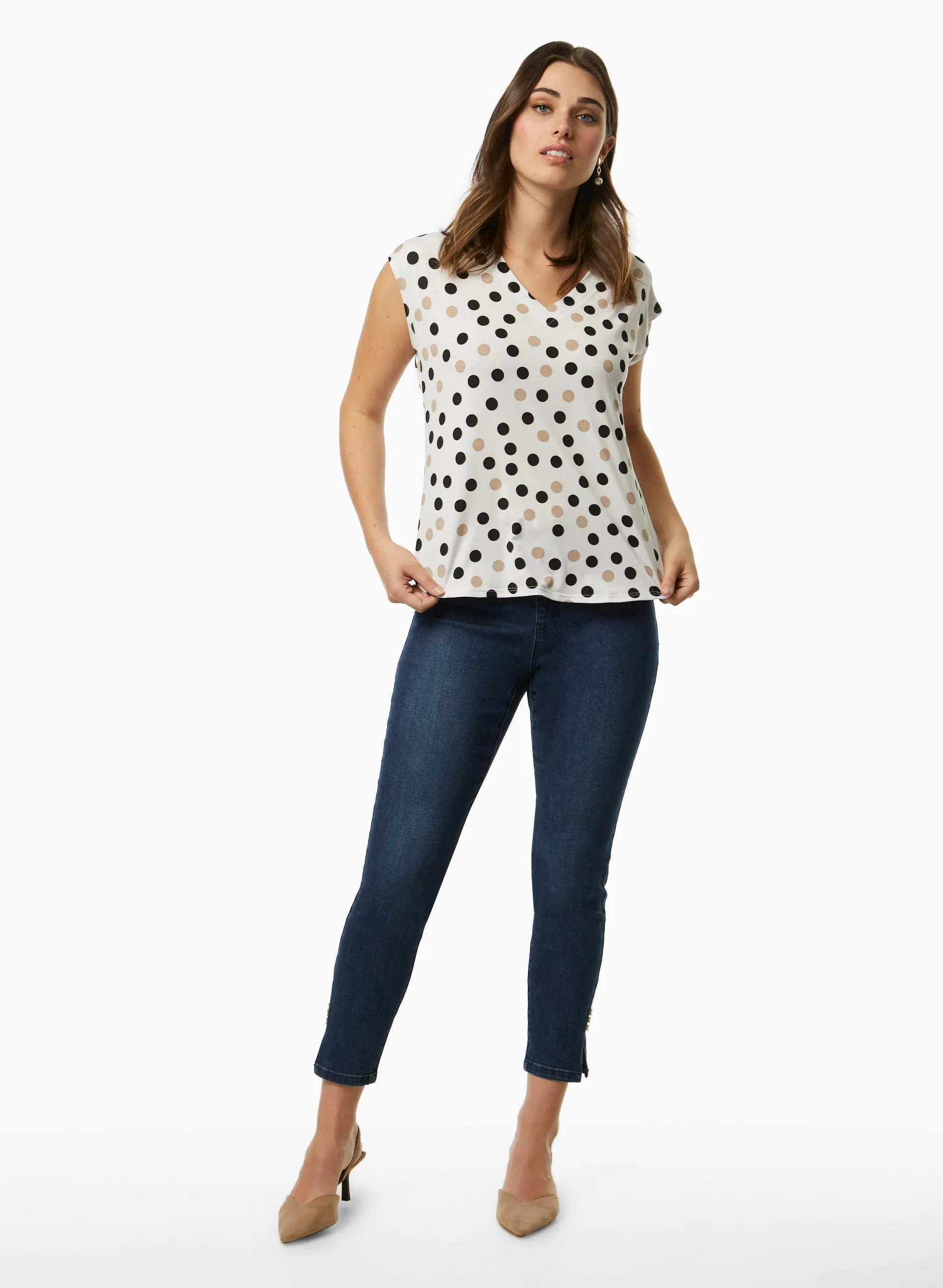 Polka Dot Print Top sold by Laura product image thumbnail 3