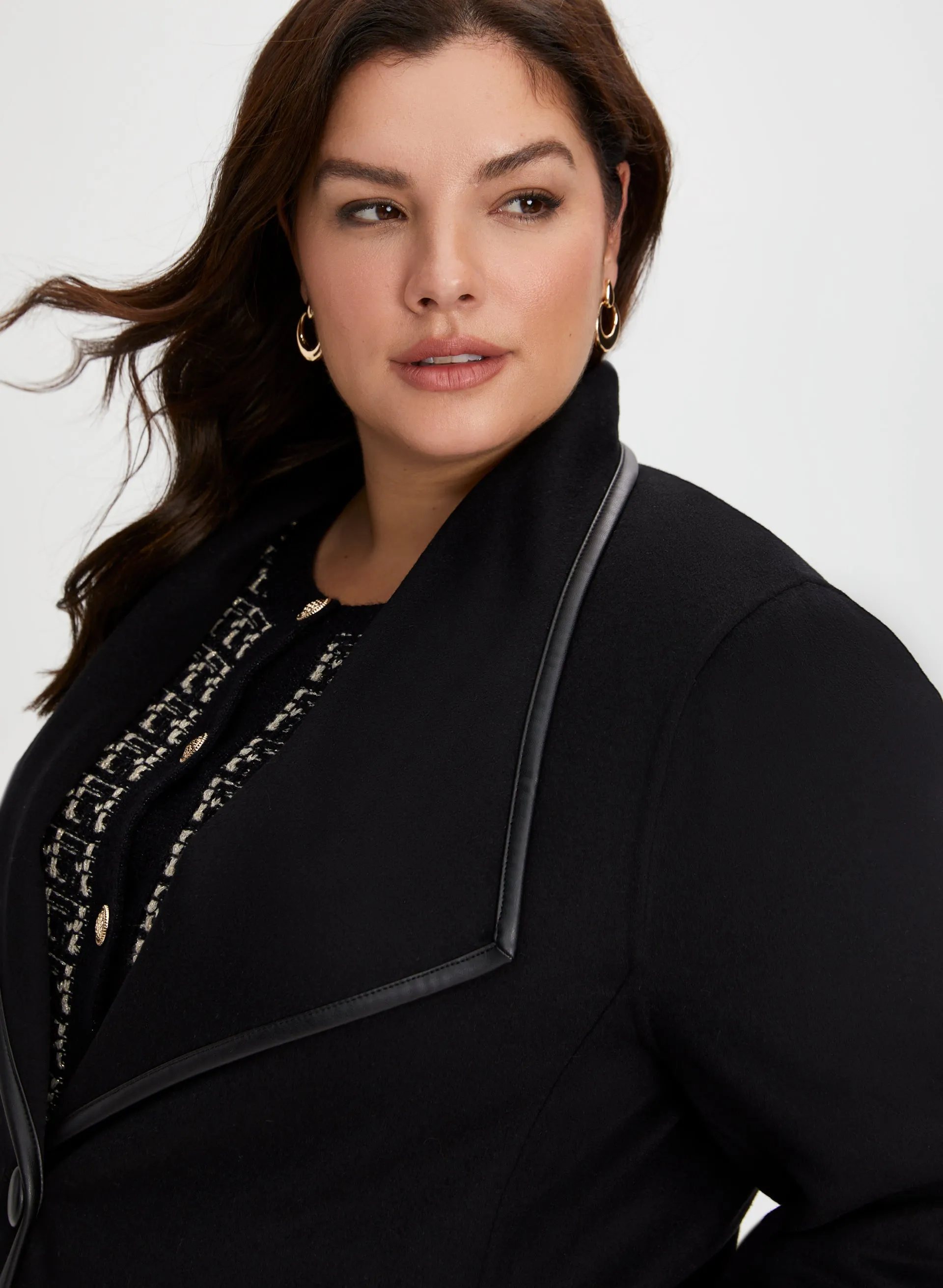 Wrap Style Wool Blend Coat sold by Laura product image thumbnail 5