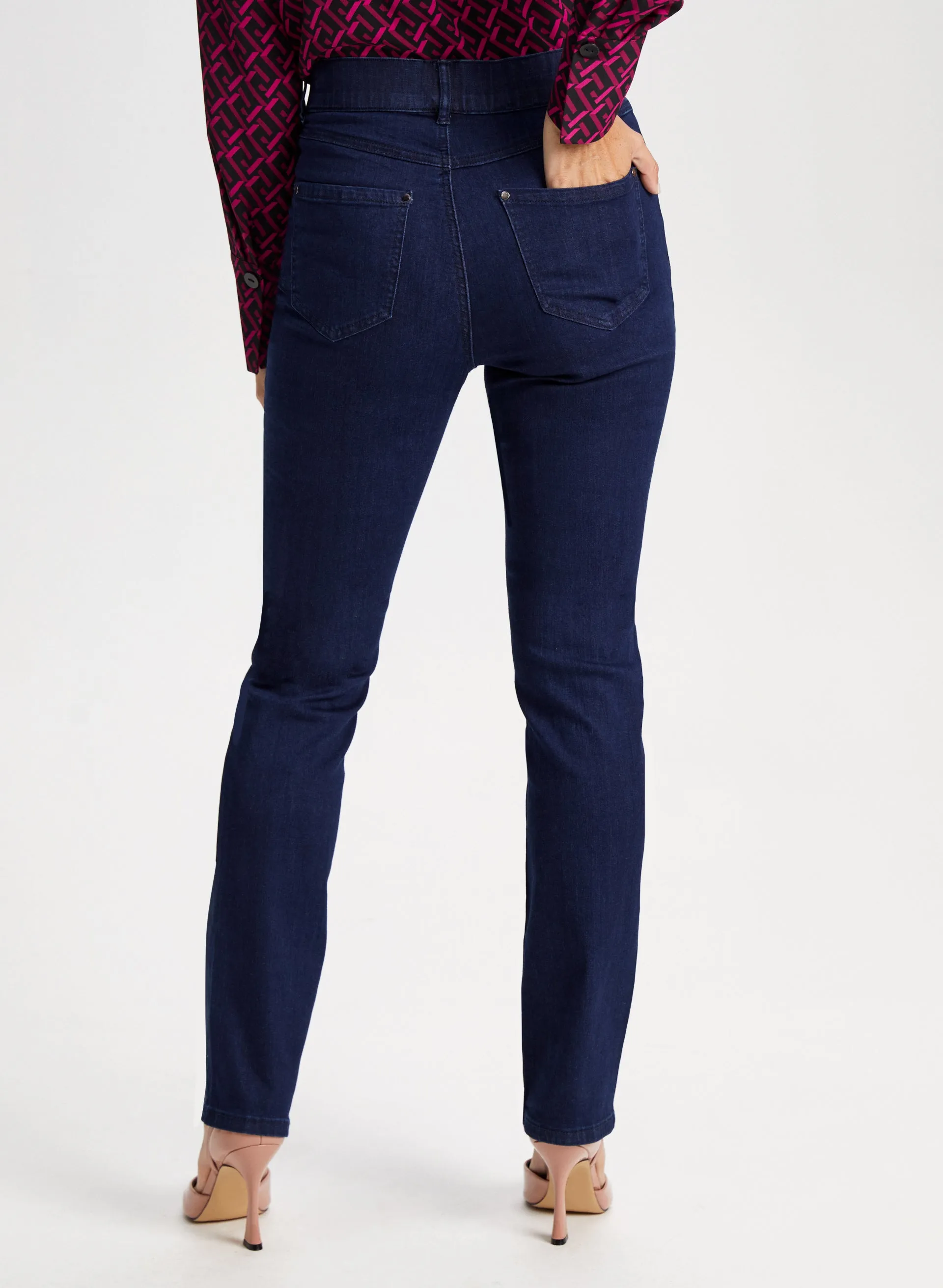 Straight Leg Pull-On Jeans sold by Laura product image thumbnail 2