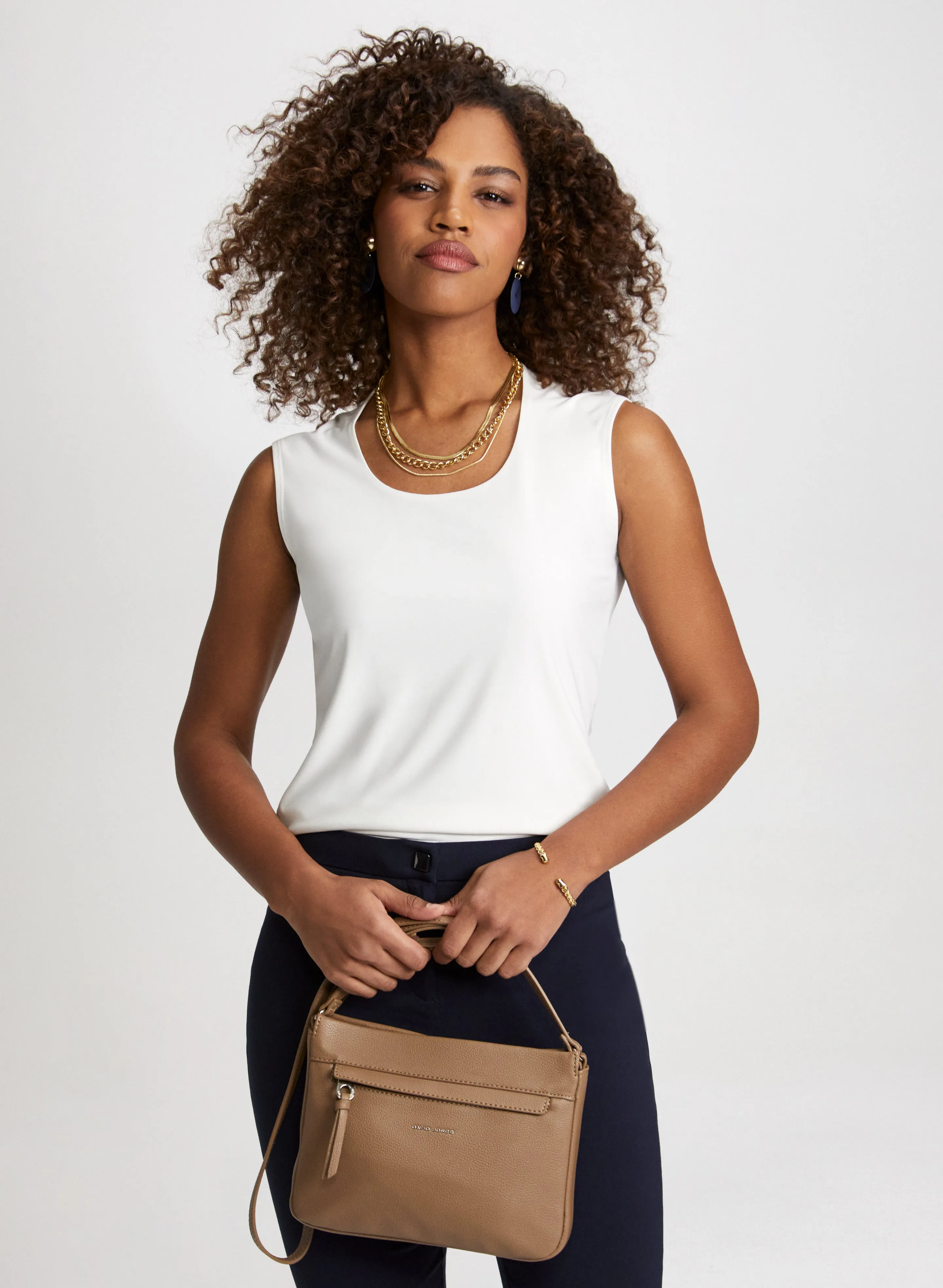 Sleeveless Horseshoe Neckline Top sold by Laura product image thumbnail 5