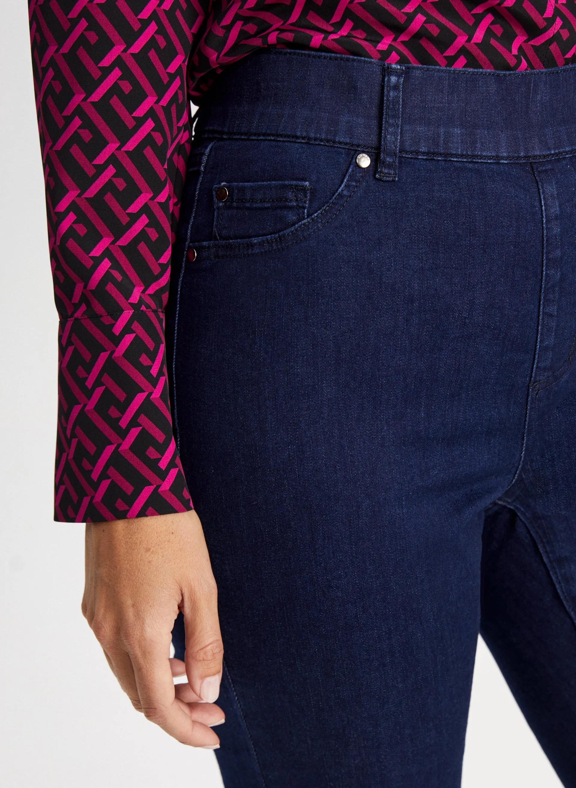 Straight Leg Pull-On Jeans sold by Laura product image thumbnail 5