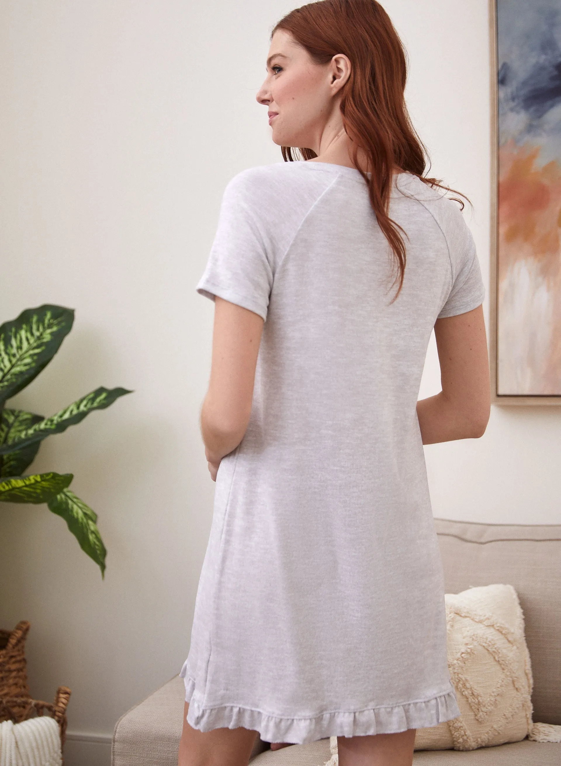 Slogan Print Sleepshirt sold by Laura product image thumbnail 2