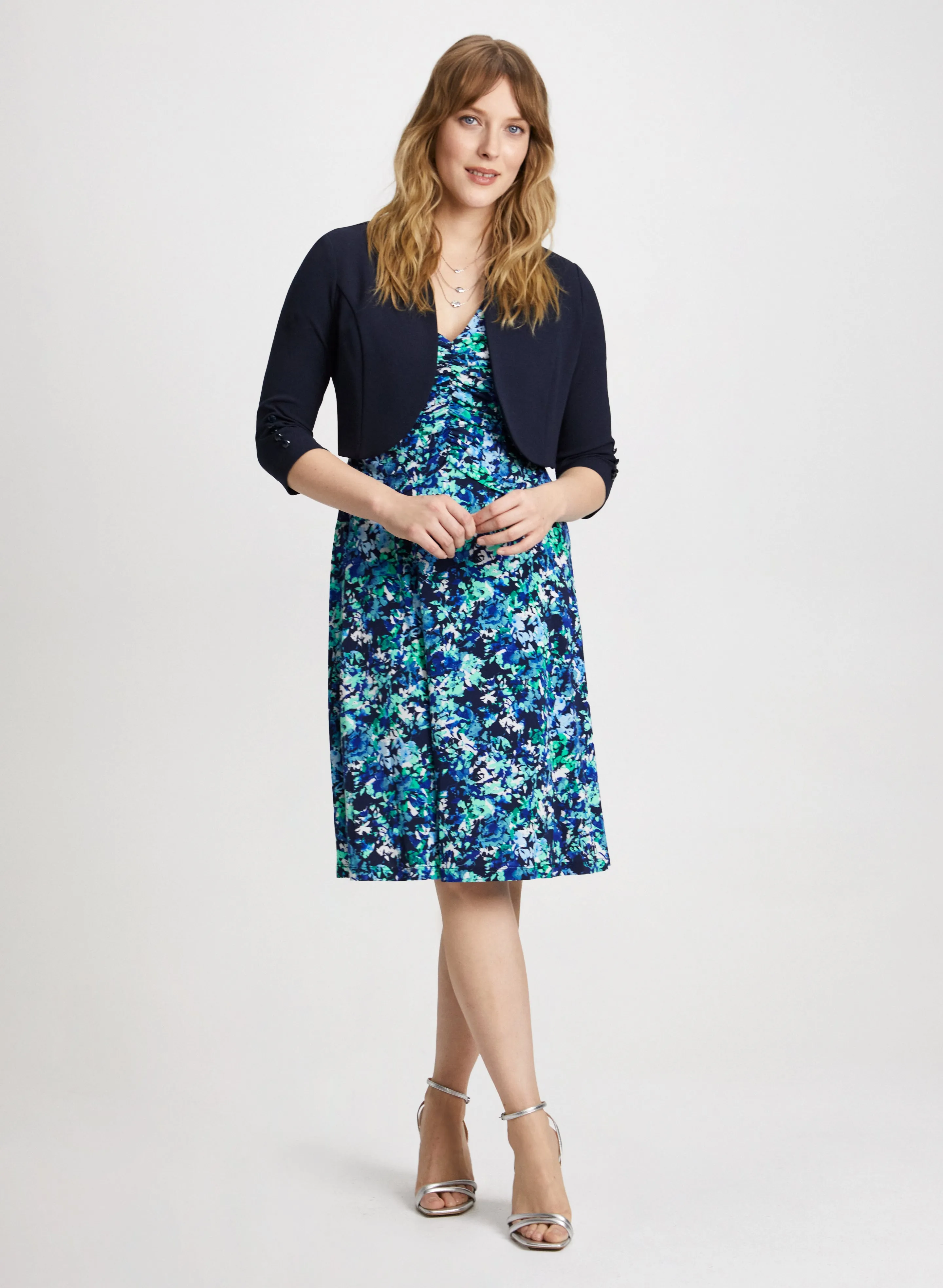 3/4 Button Sleeve Bolero sold by Laura product image thumbnail 3