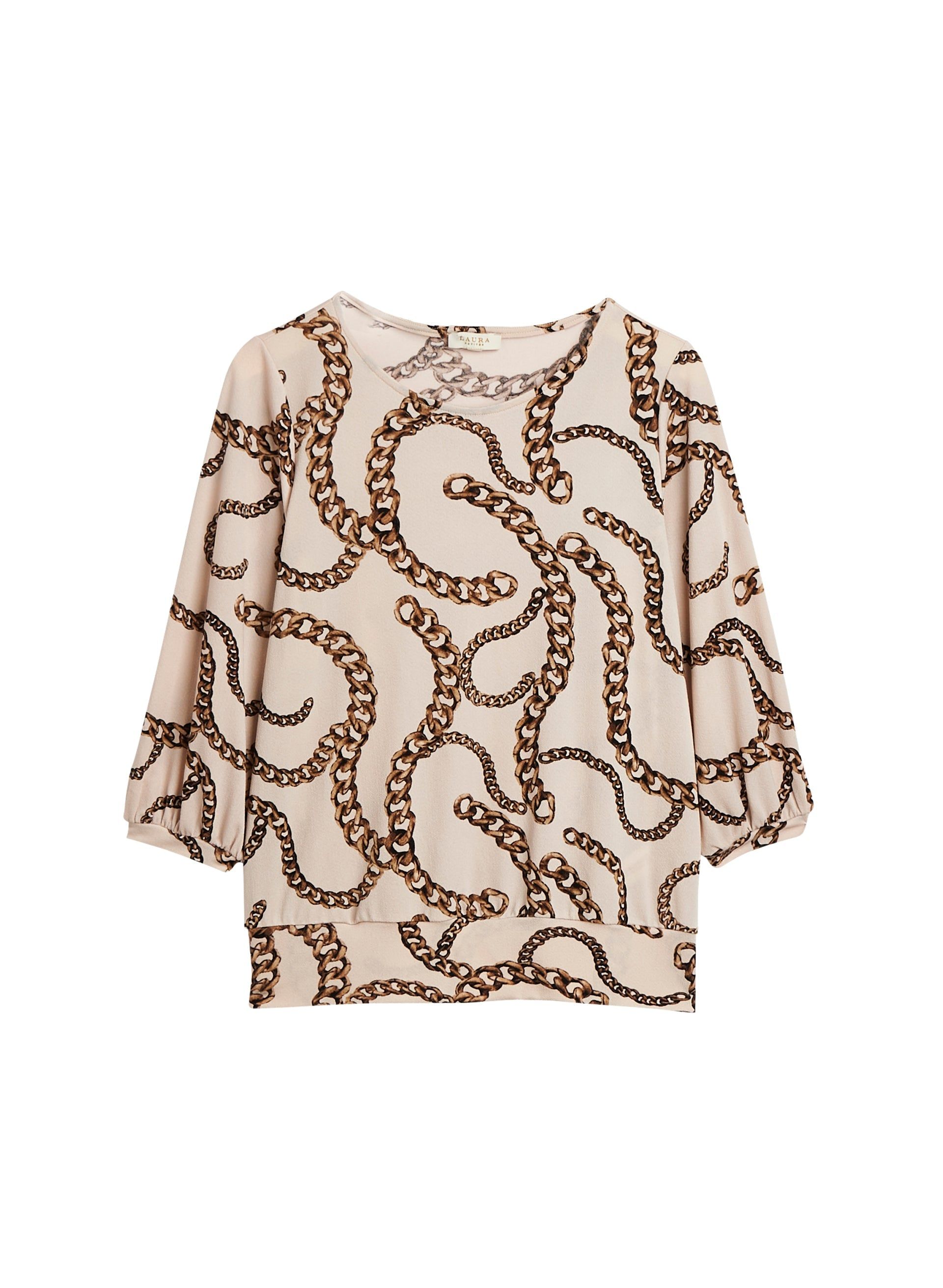 Chain Print 3/4 Sleeve Top sold by Laura product image thumbnail 5