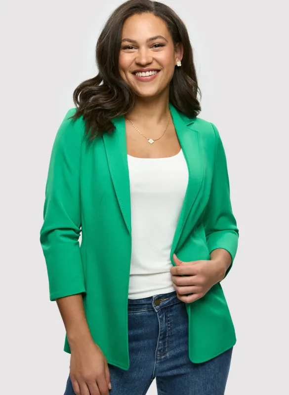 3/4 Sleeve Open Blazer sold by Laura