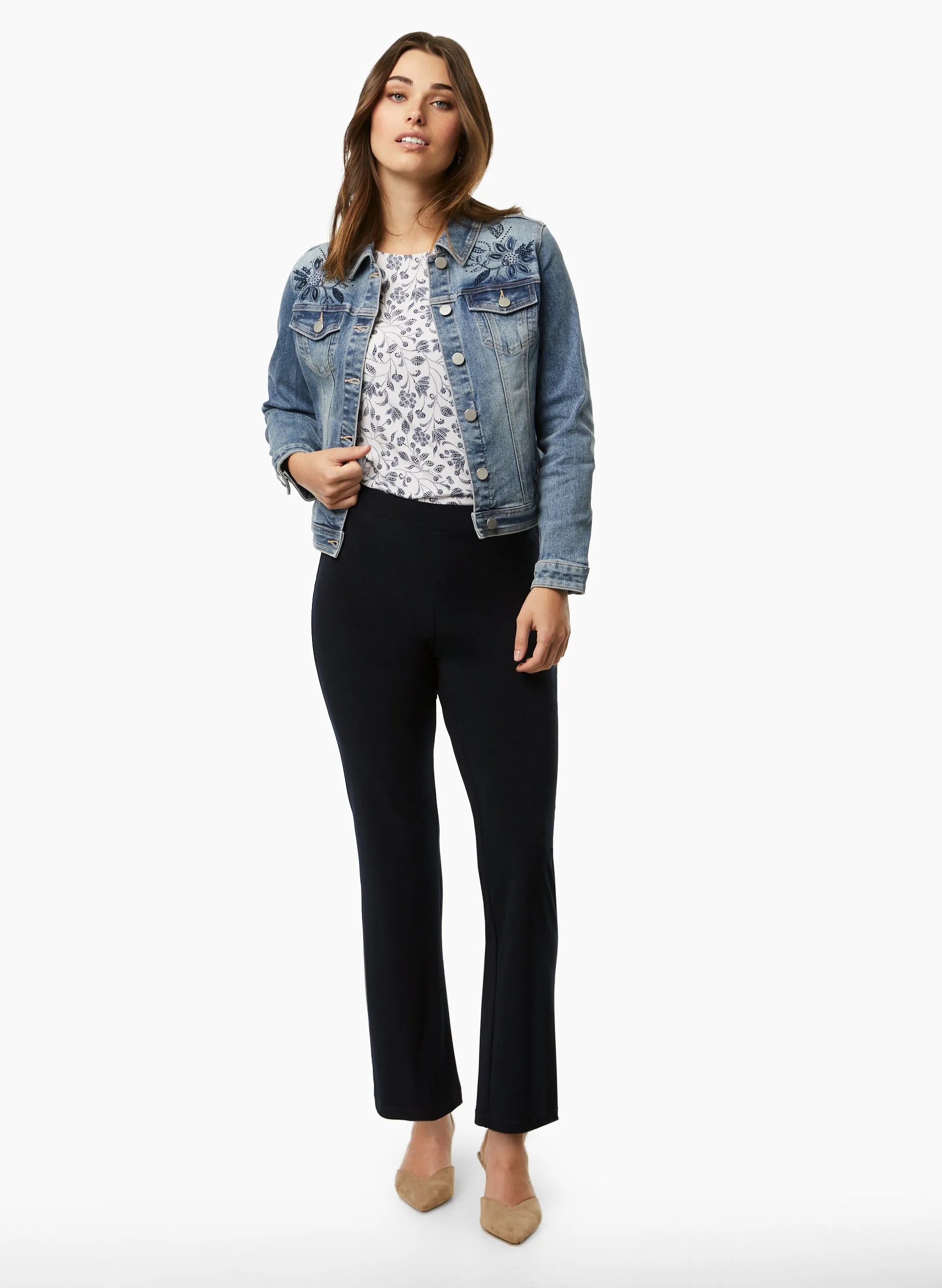 Sofia Pull-On Straight-Leg Pants - Regular sold by Laura product image thumbnail 3