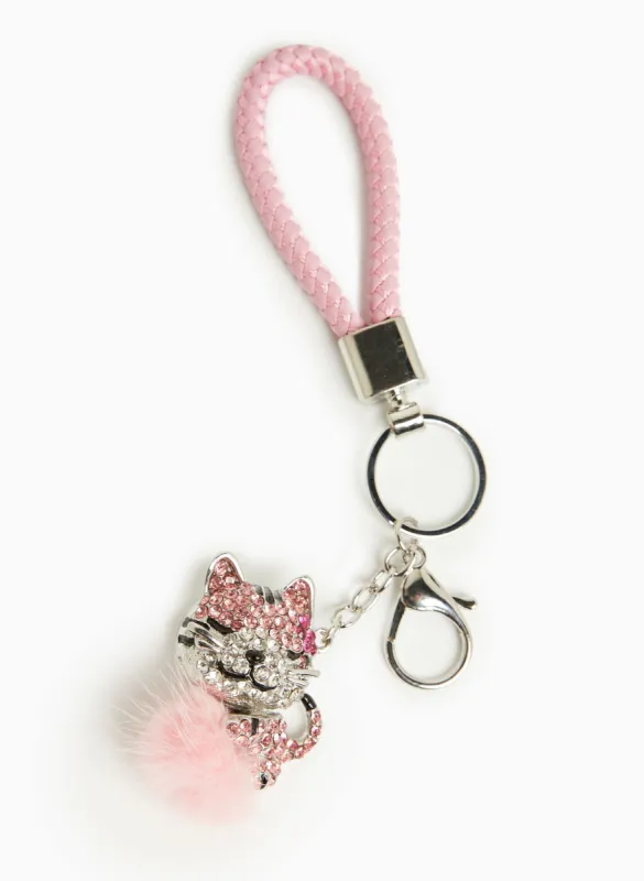 Crystal Cat Key Chain sold by Laura