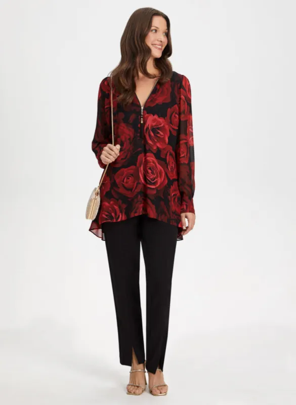 Floral Blouse & Slim Leg Pants sold by Laura