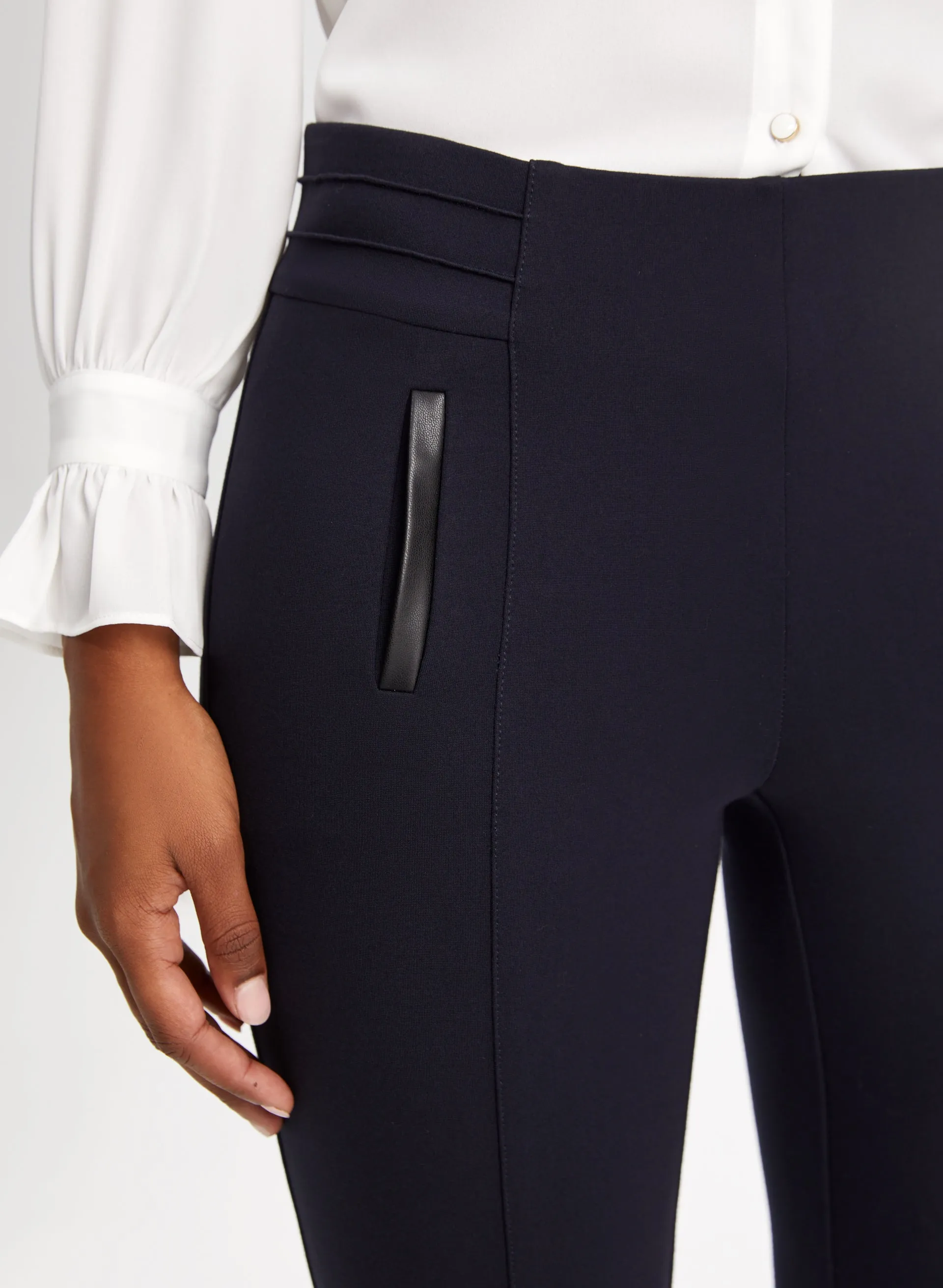 Contrast Trim Pull-On Pants sold by Laura product image thumbnail 4