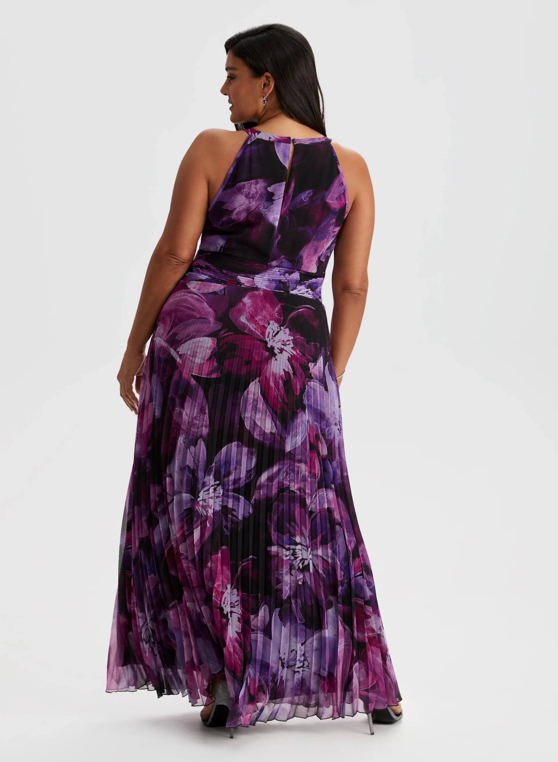 Halter Neck Chiffon Dress sold by Laura product image thumbnail 4