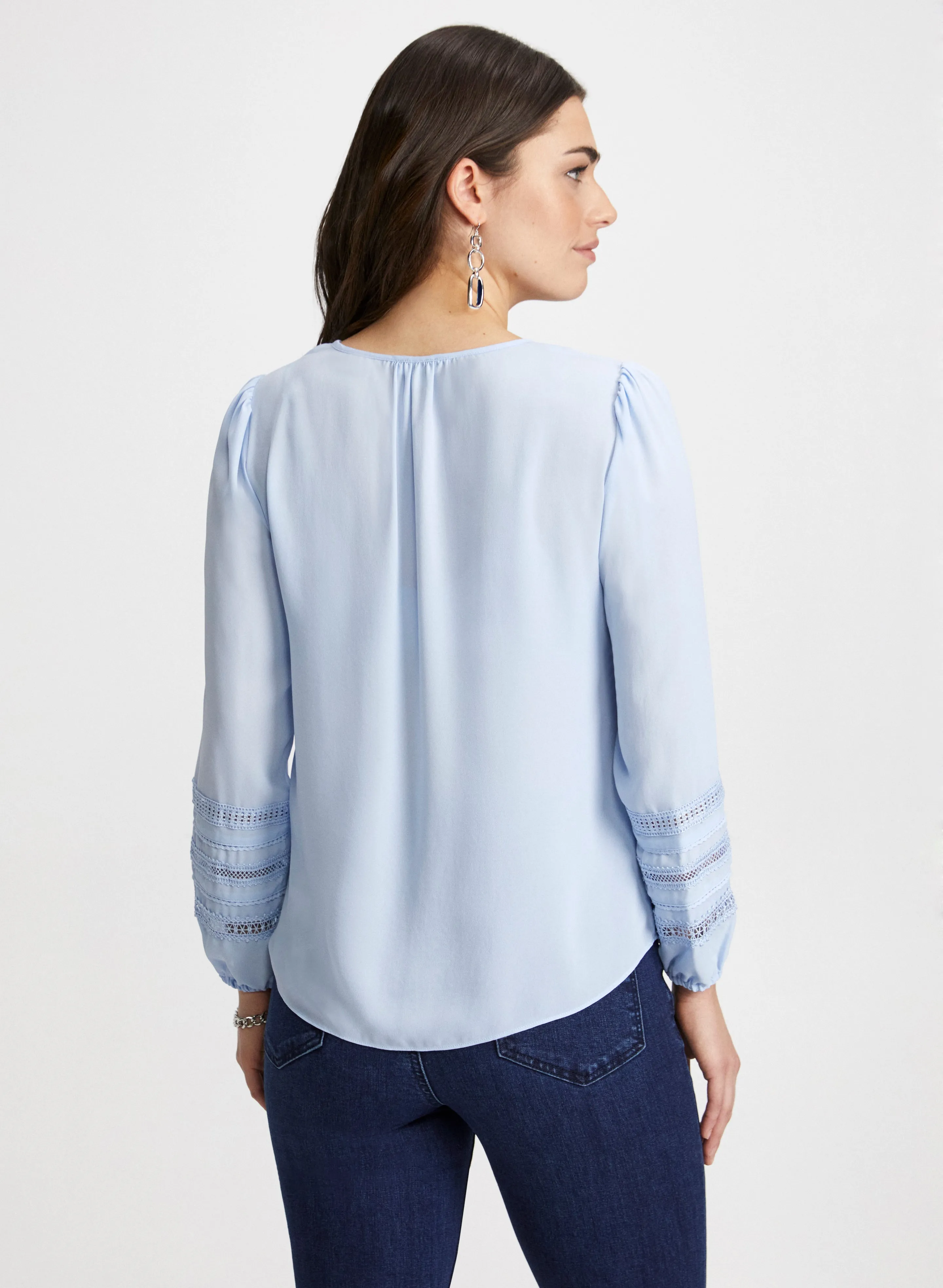 Drawstring V-Neck Top sold by Laura product image thumbnail 4