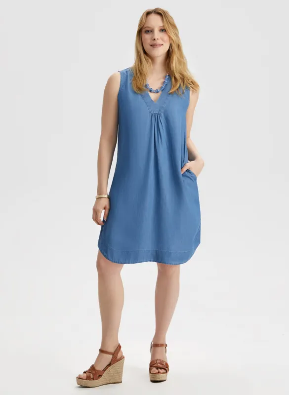 Sleeveless V-Neck Dress sold by Laura