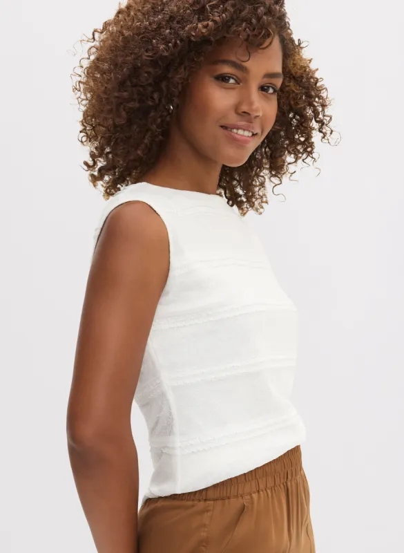 Sleeveless Lace Tank Top sold by Laura