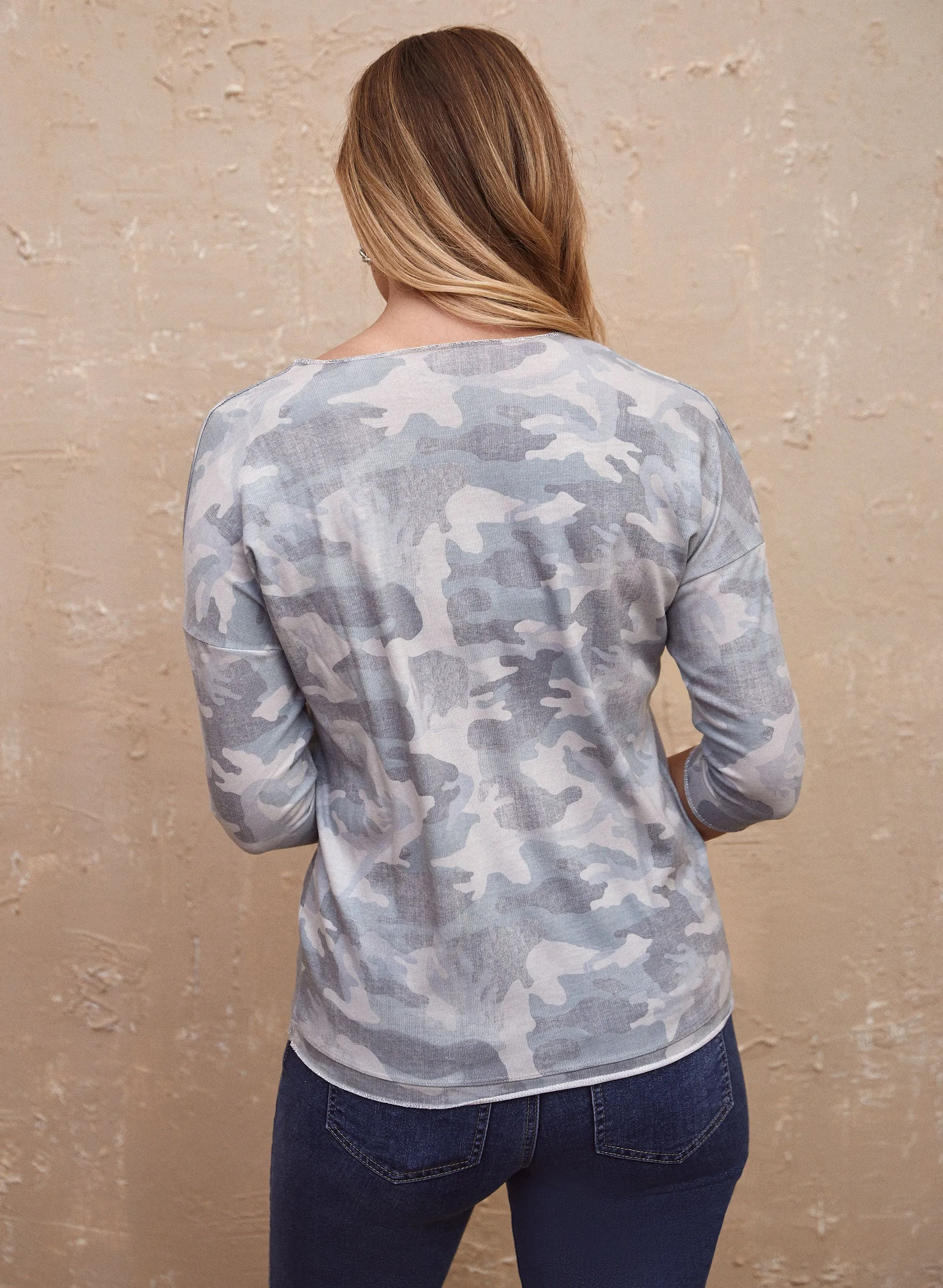 Charlie B - Printed 3/4 Sleeve Top sold by Laura product image thumbnail 4