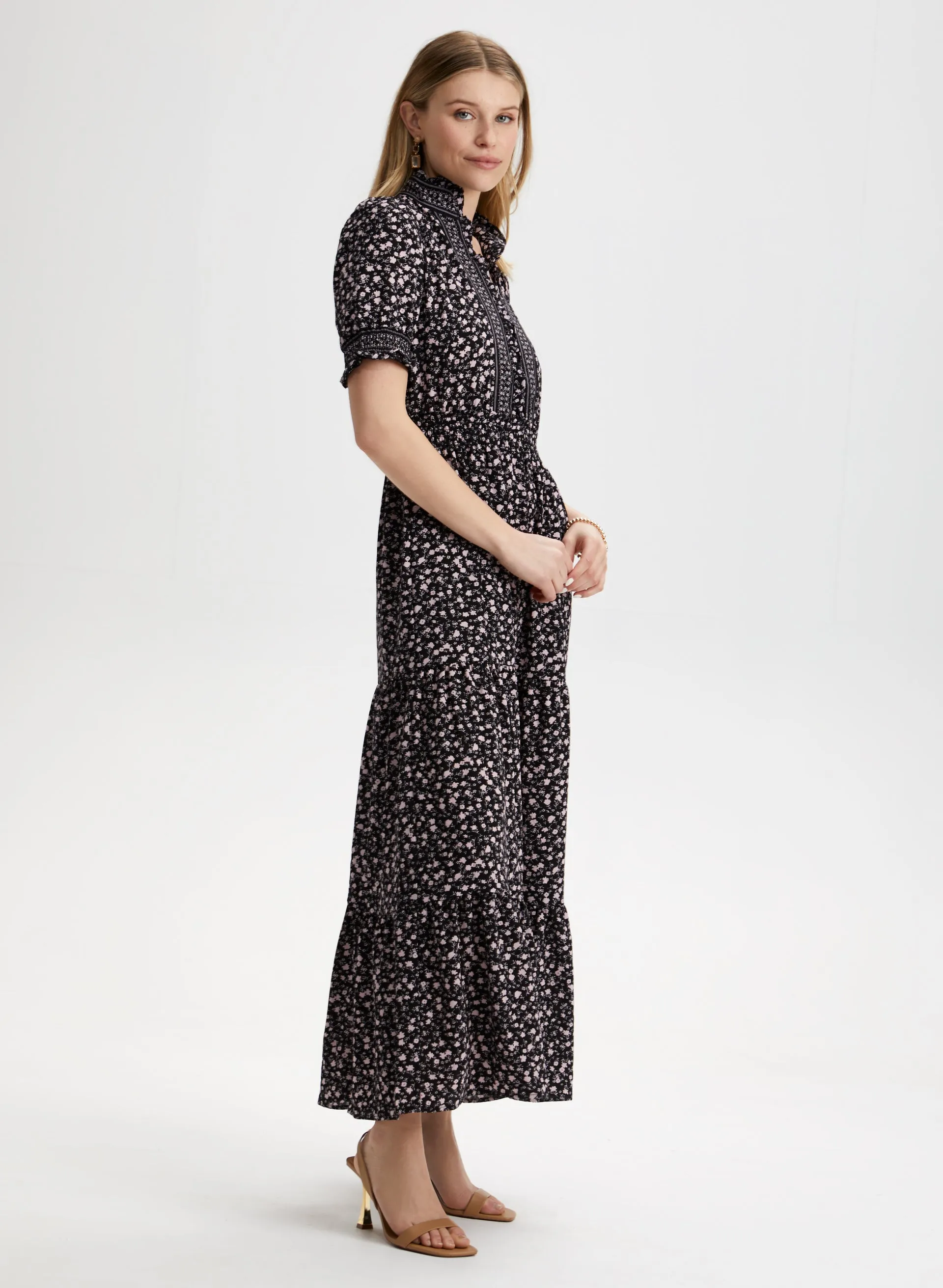 Floral Print Tiered Dress sold by Laura product image thumbnail 3