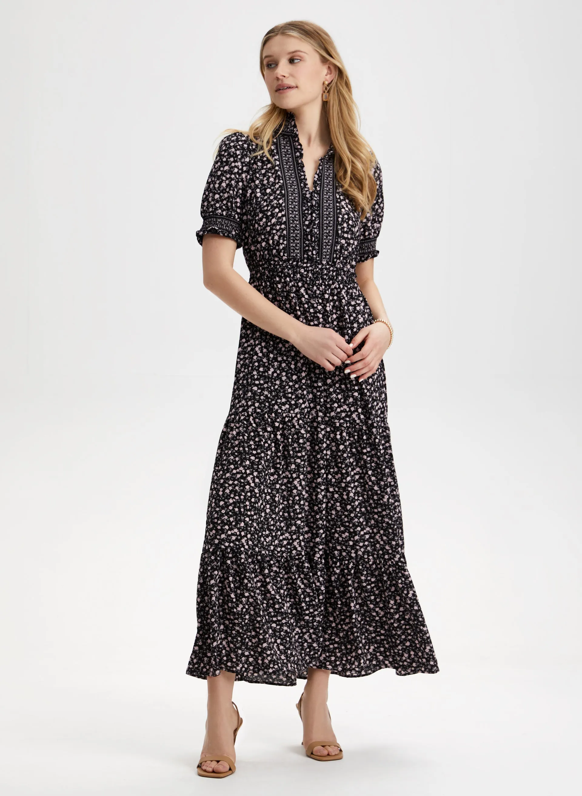 Floral Print Tiered Dress sold by Laura