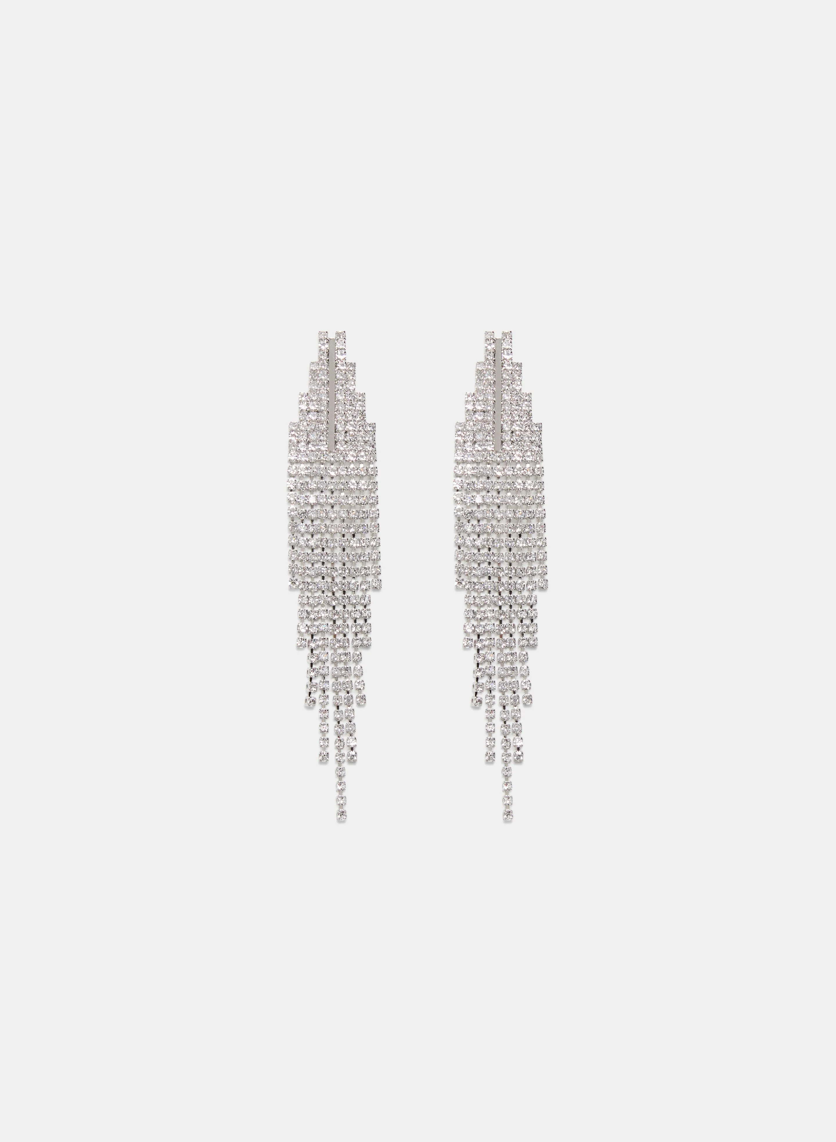 Cubic Zirconia Chandelier Earrings sold by Laura