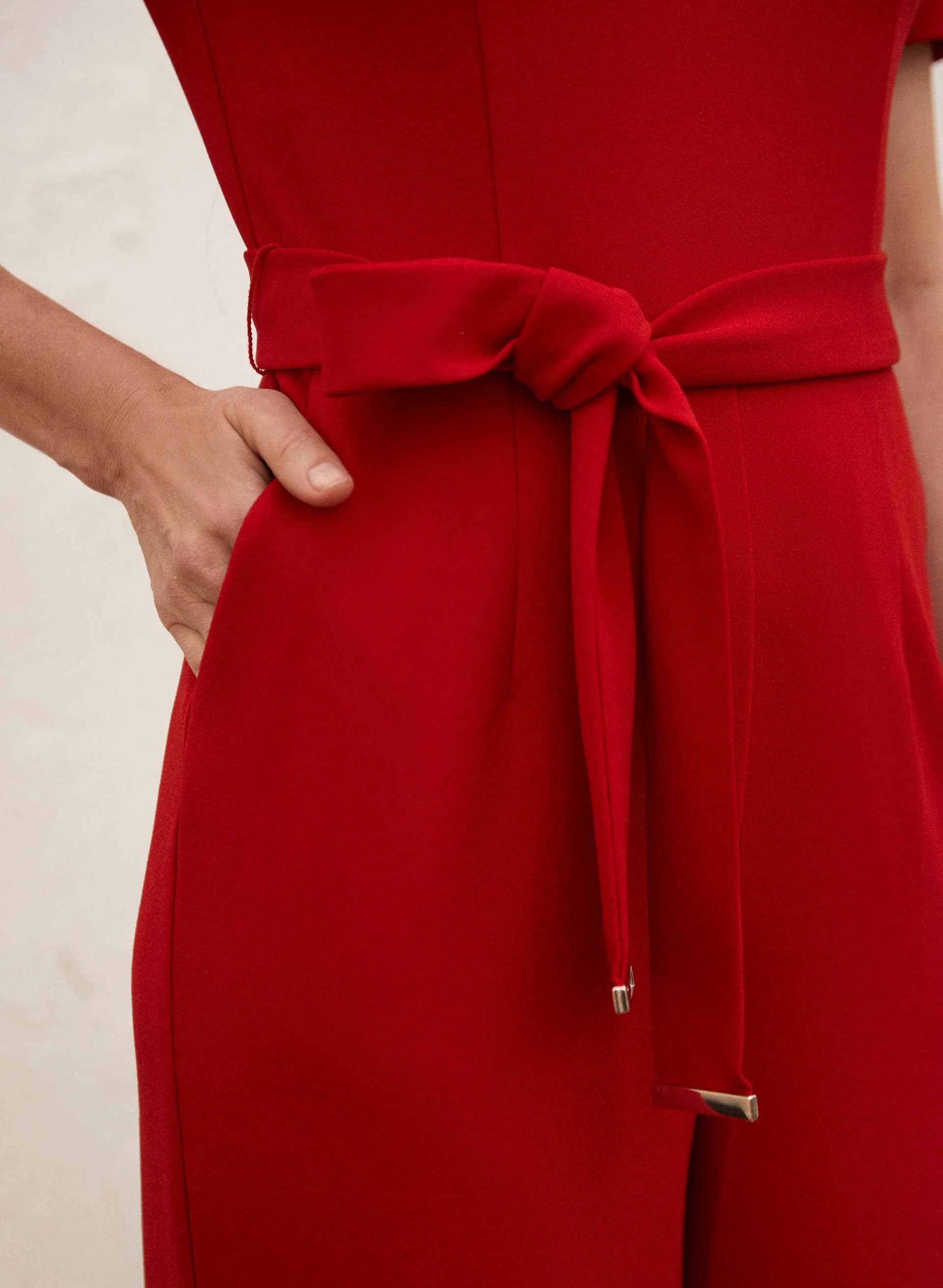 Wide Leg V-Neck Jumpsuit sold by Laura product image thumbnail 5