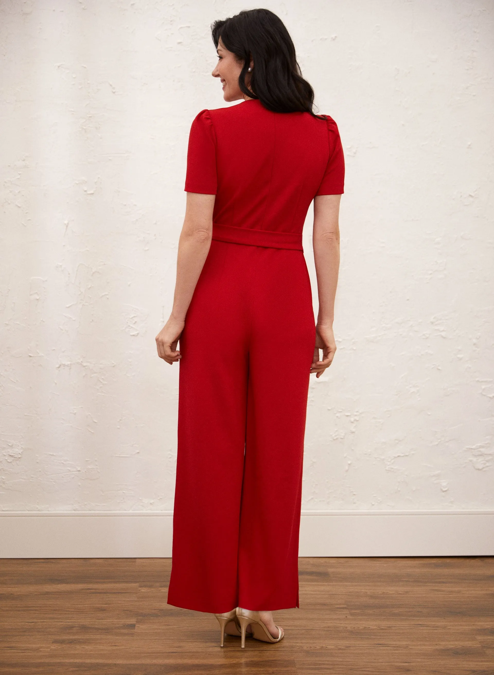 Wide Leg V-Neck Jumpsuit sold by Laura product image thumbnail 2