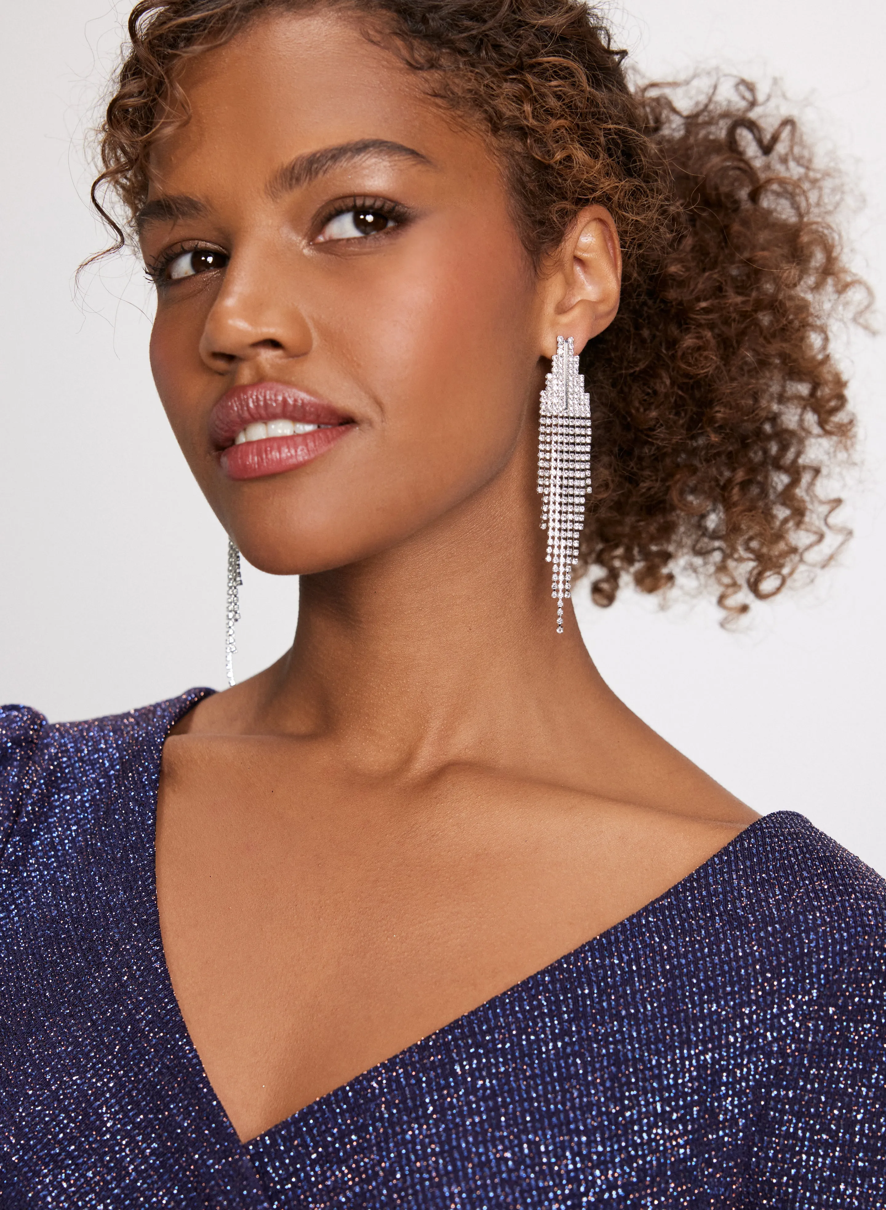 Cubic Zirconia Chandelier Earrings sold by Laura product image thumbnail 2