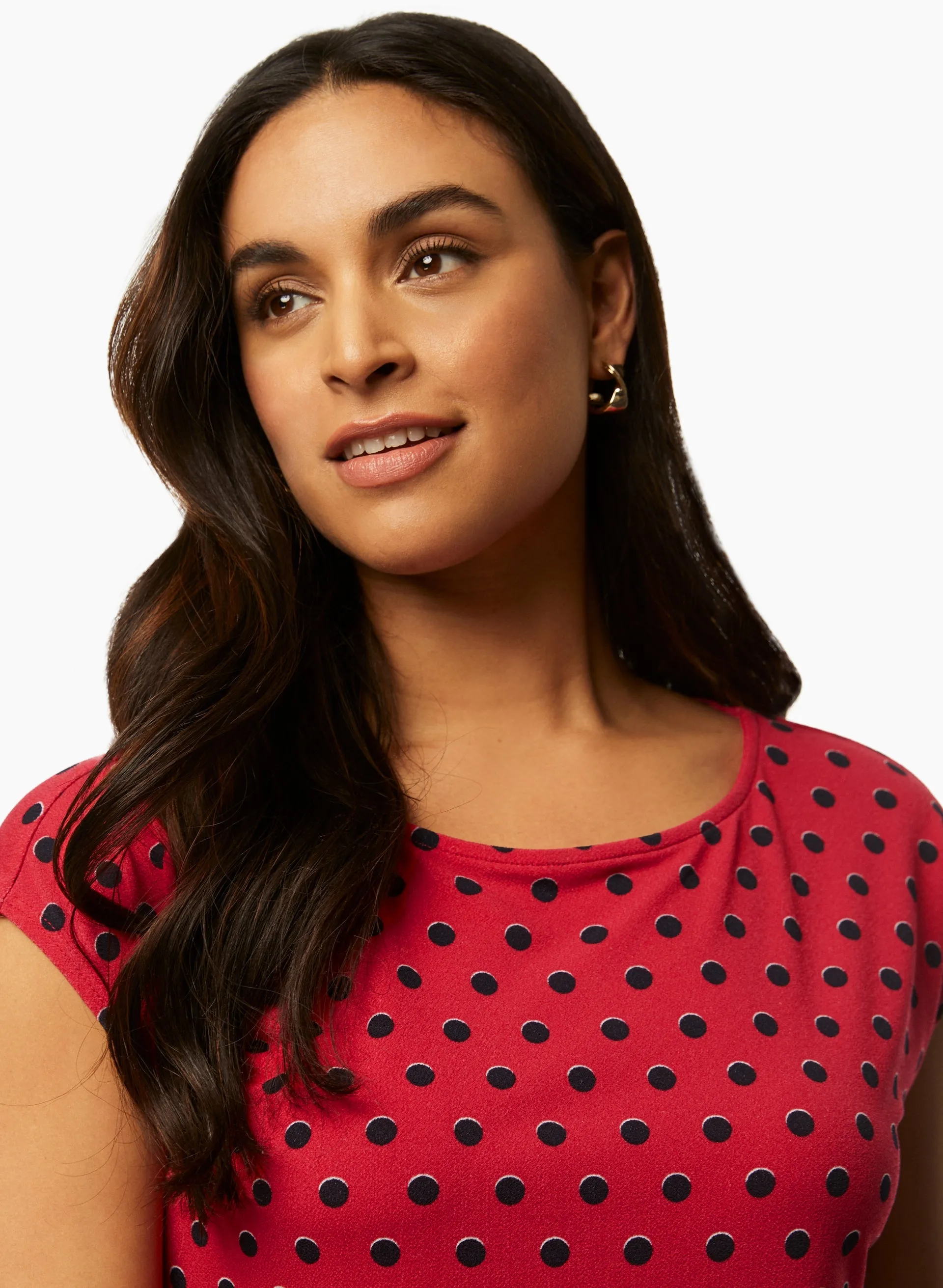 Cap Sleeve Polka Dot Top sold by Laura product image thumbnail 2