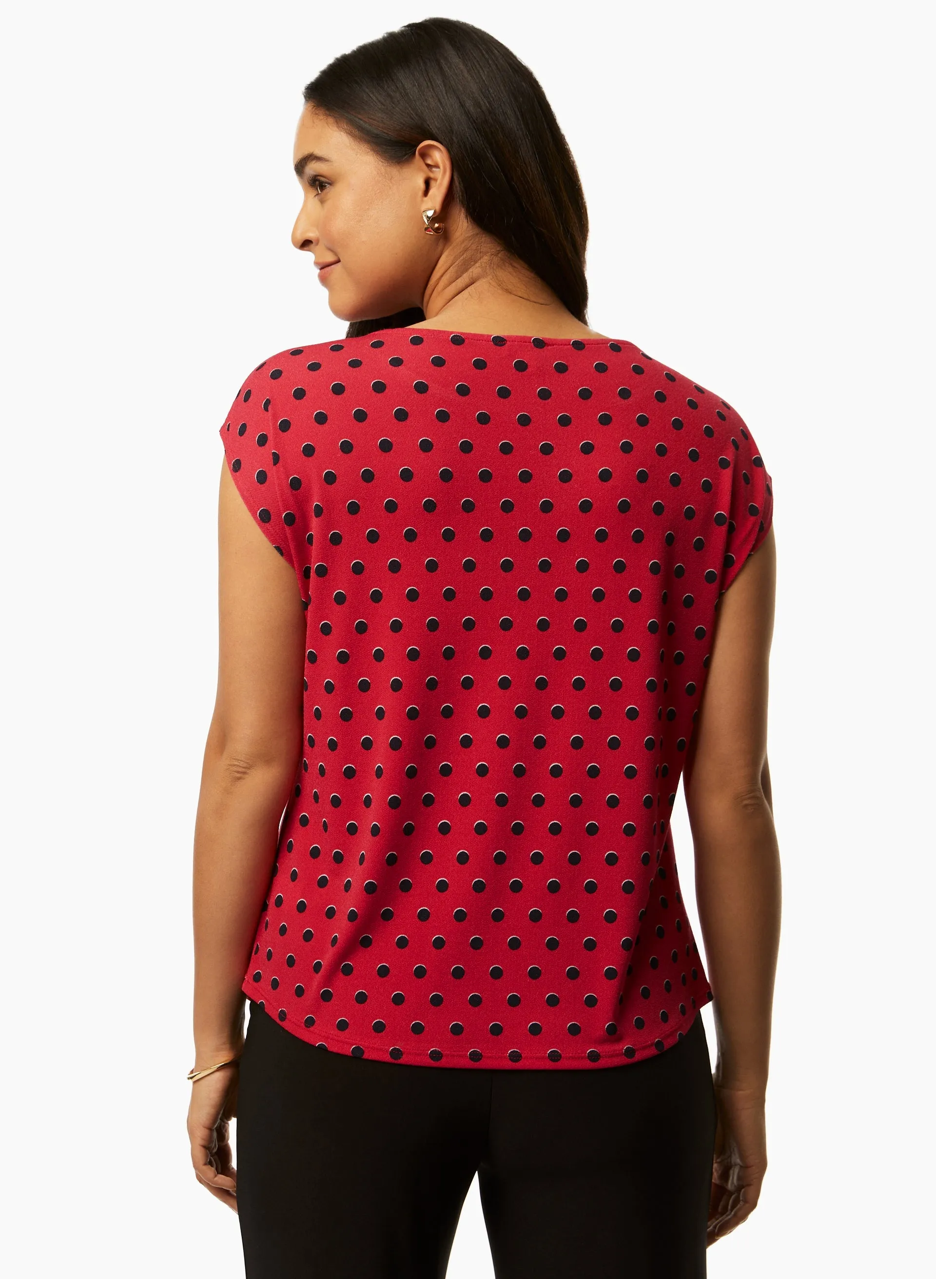 Cap Sleeve Polka Dot Top sold by Laura product image thumbnail 4