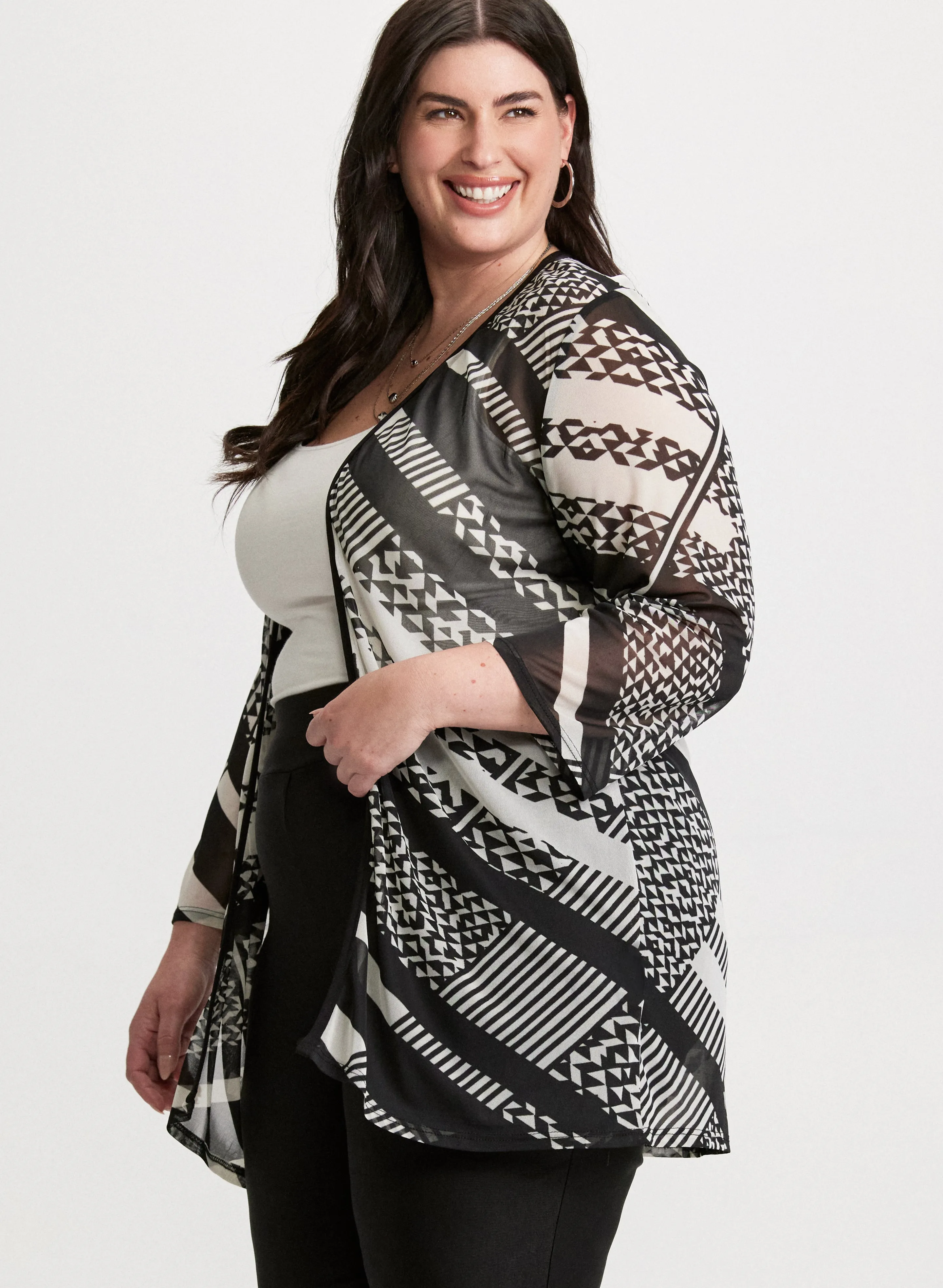 Mesh Open Front Top sold by Laura product image thumbnail 5