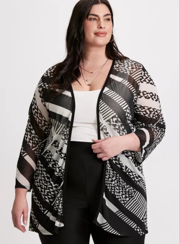 Mesh Open Front Top sold by Laura