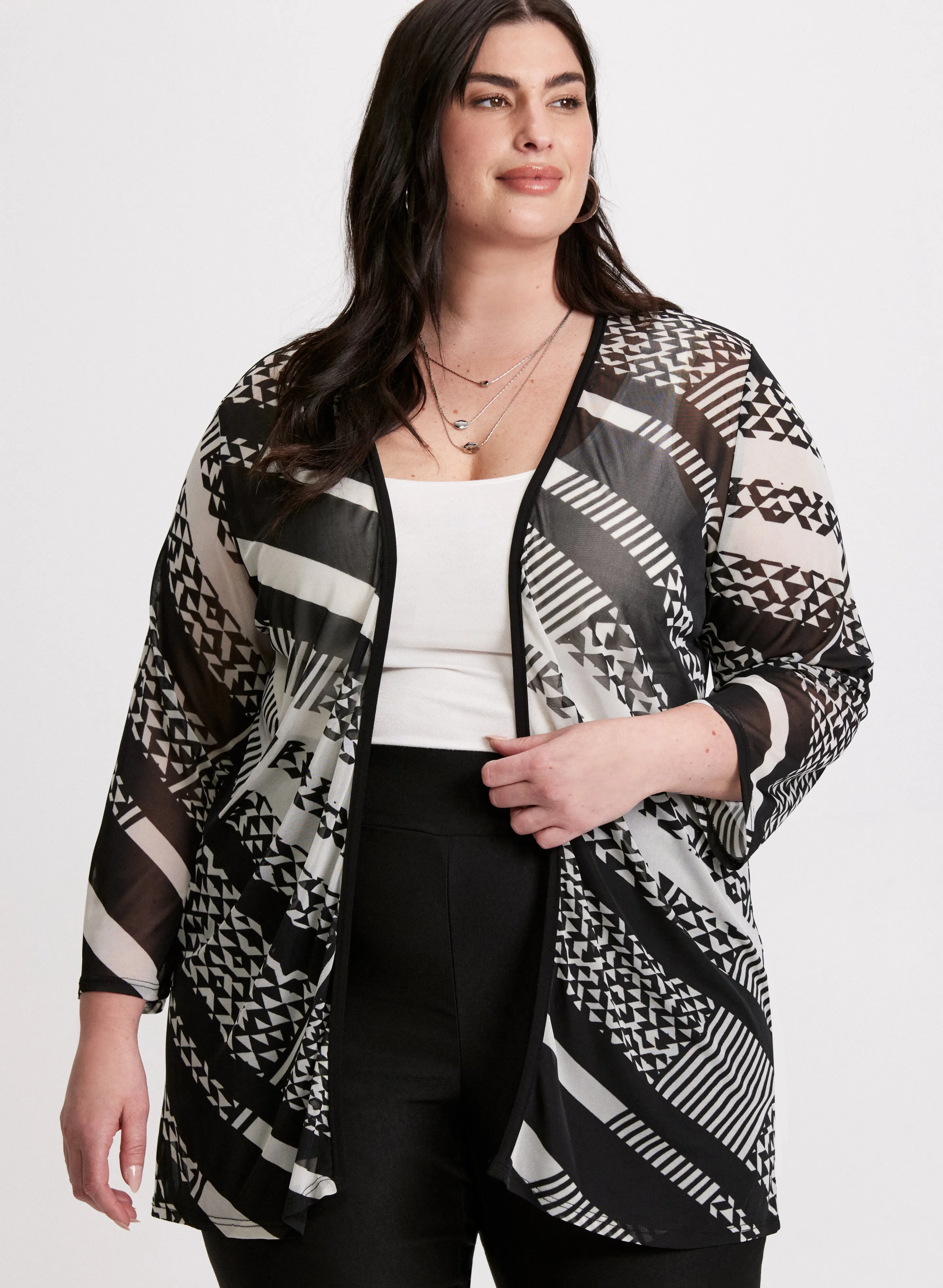 Mesh Open Front Top sold by Laura