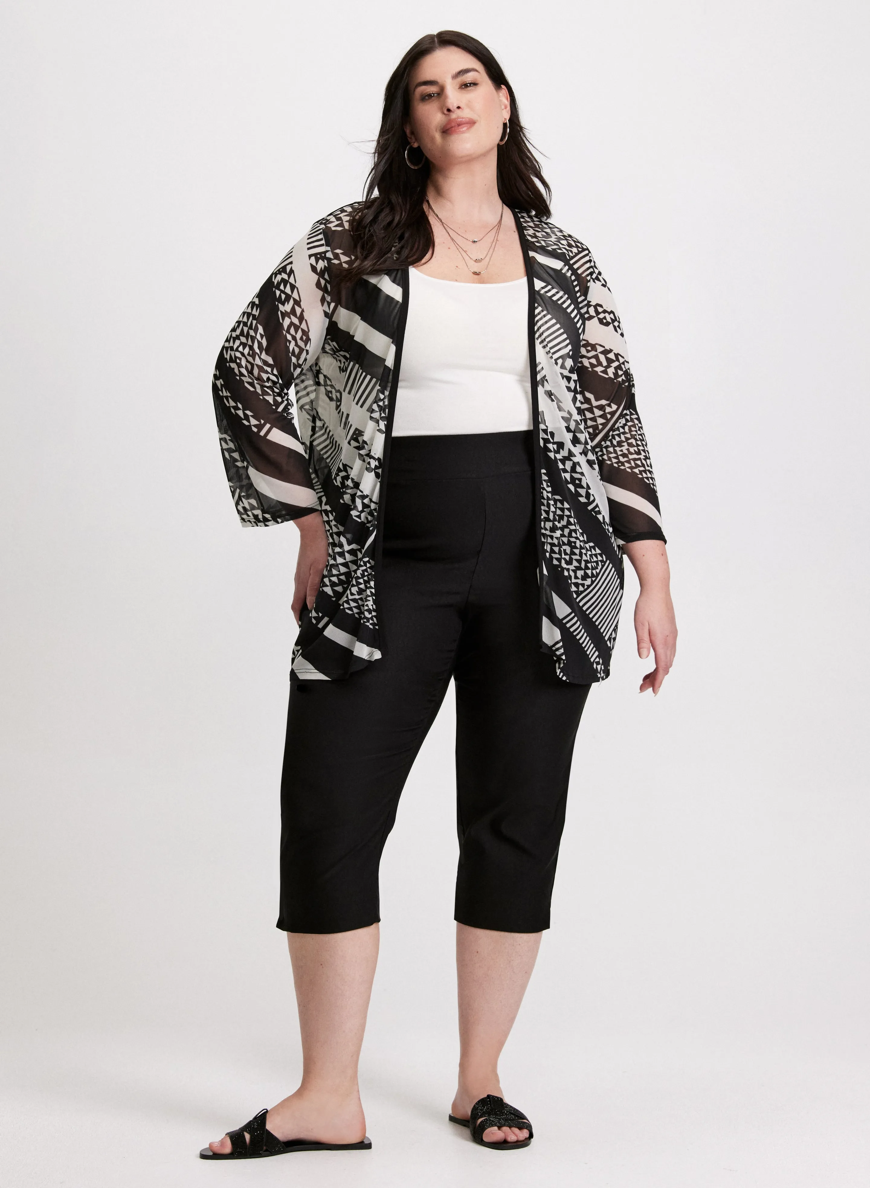 Mesh Open Front Top sold by Laura product image thumbnail 3