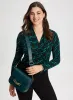 Geometric Print Long Sleeve Top sold by Laura
