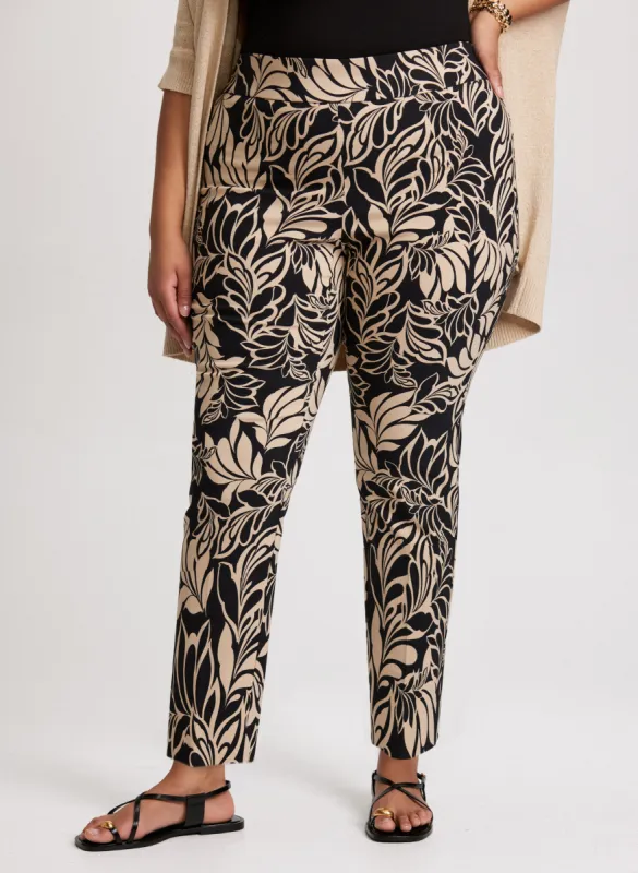 Floral Pull-On Ankle Pants sold by Laura