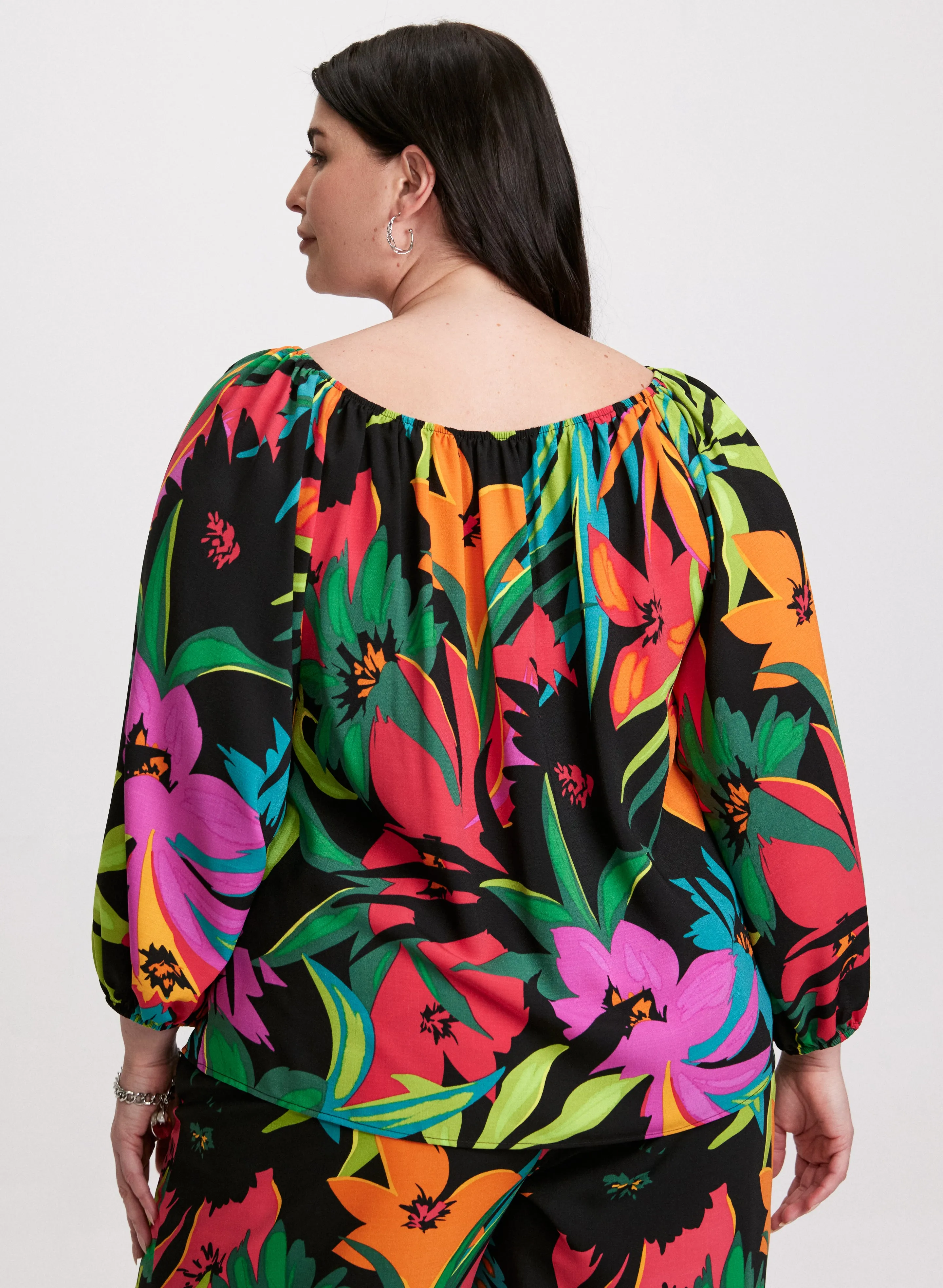 Joseph Ribkoff - Tropical Print Blouse sold by Laura product image thumbnail 4