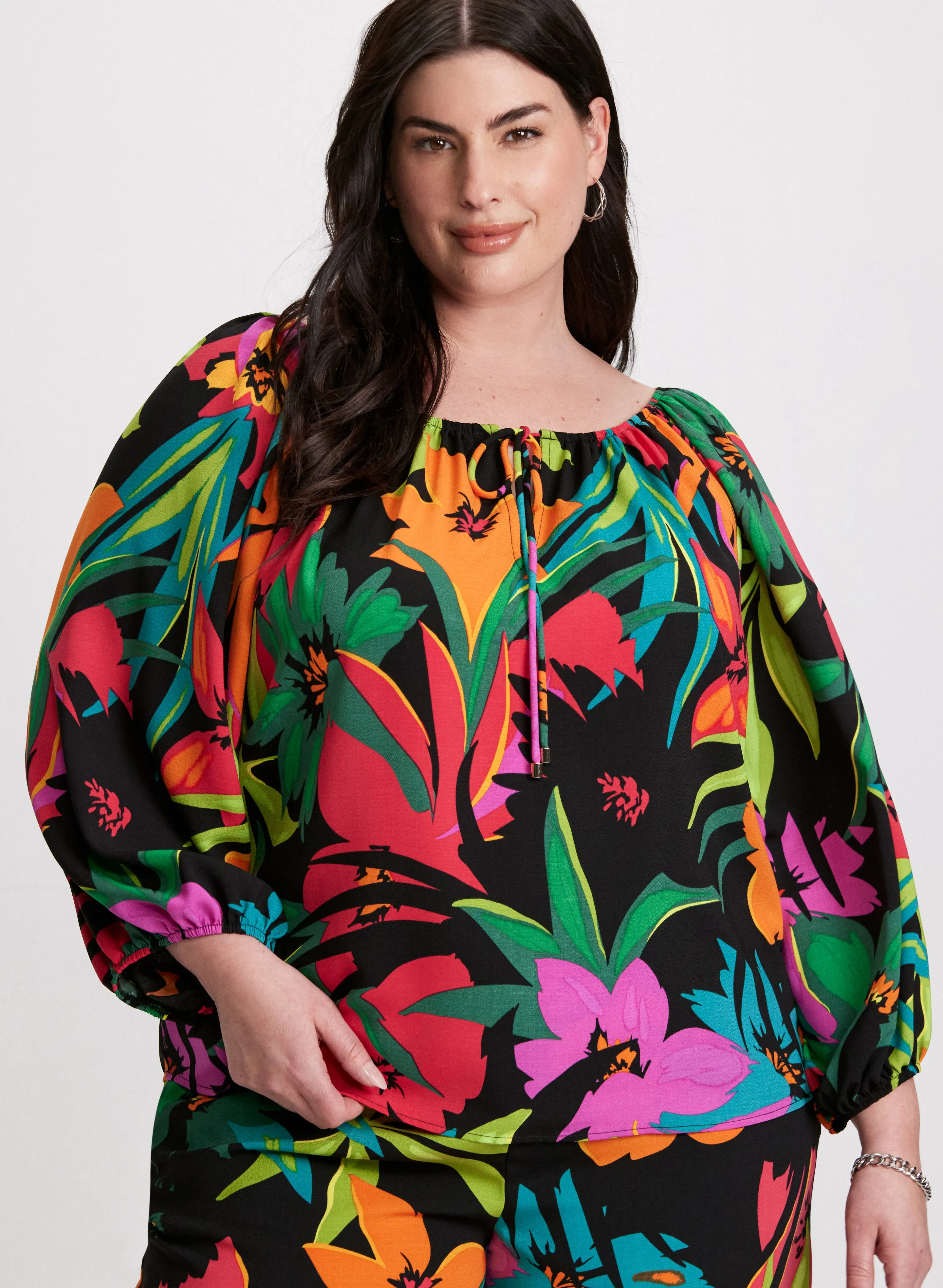 Joseph Ribkoff - Tropical Print Blouse sold by Laura product image thumbnail 5