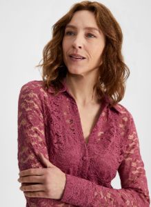 Lace Button-Down Blouse sold by Laura