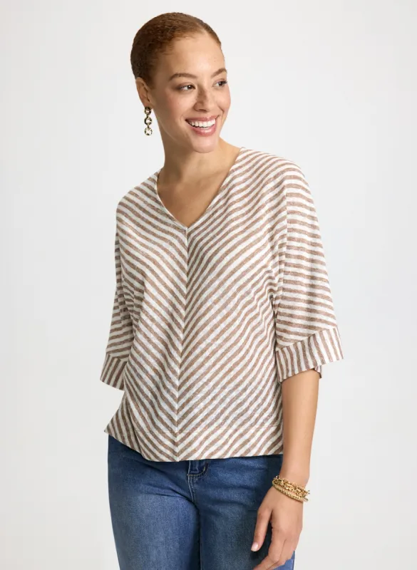 Chevron Stripe Top sold by Laura