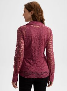 Lace Button-Down Blouse sold by Laura