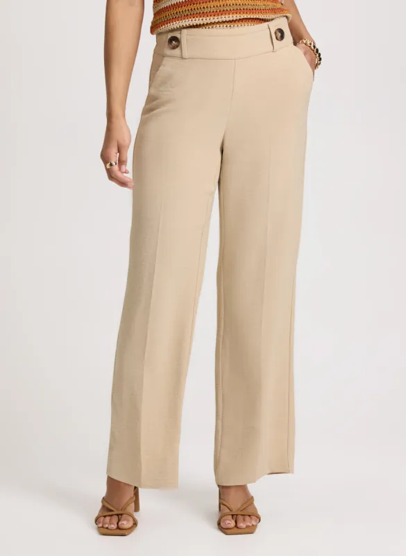 Wide-Leg Crepe Pants sold by Laura