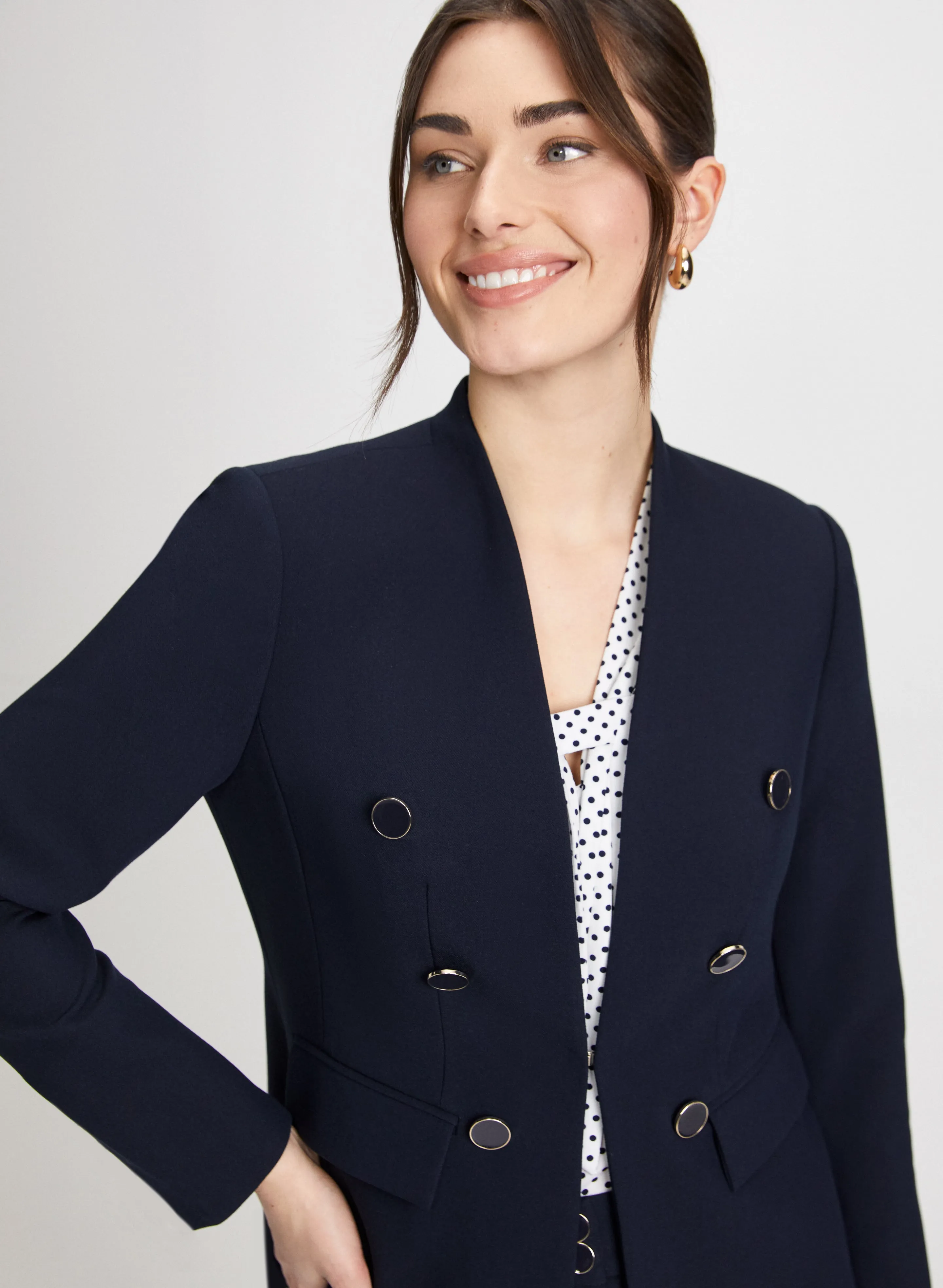 Contrast Button Blazer sold by Laura product image thumbnail 5