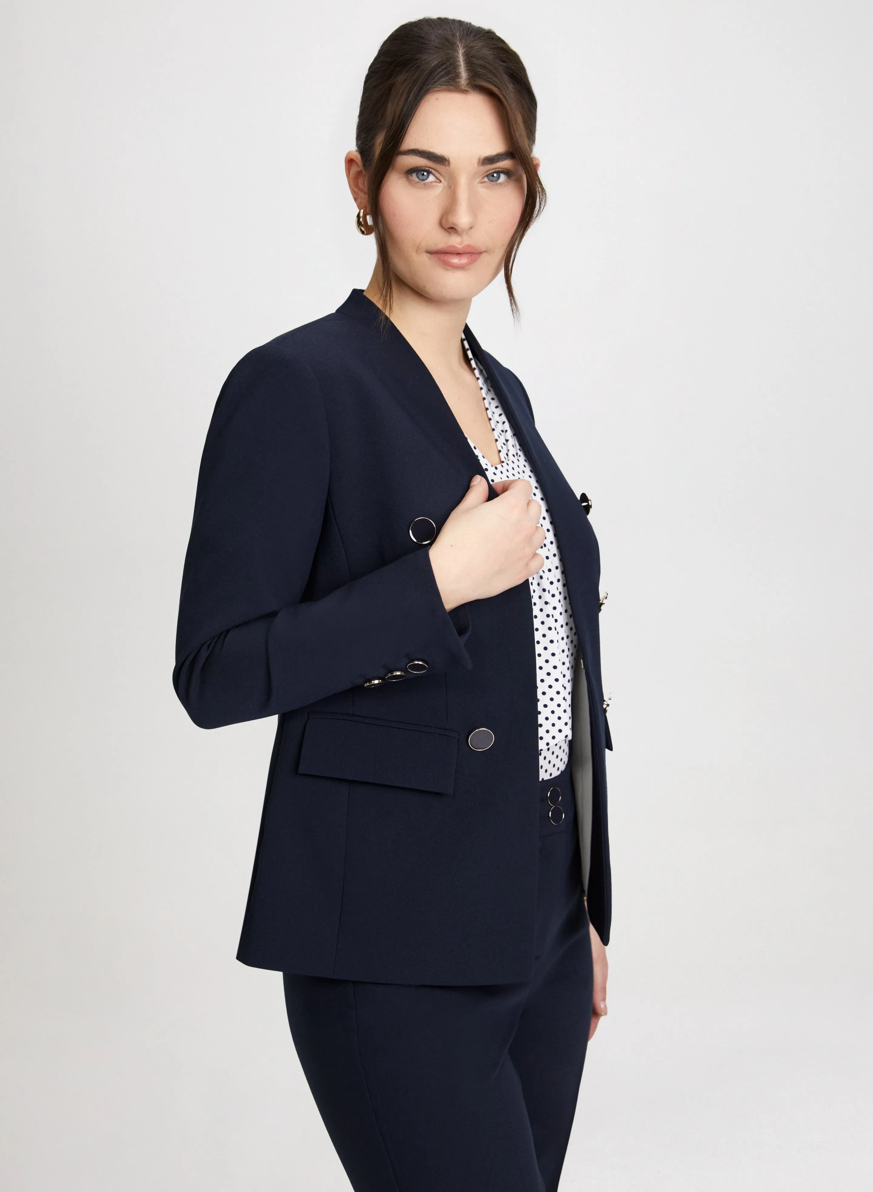 Contrast Button Blazer sold by Laura product image thumbnail 4