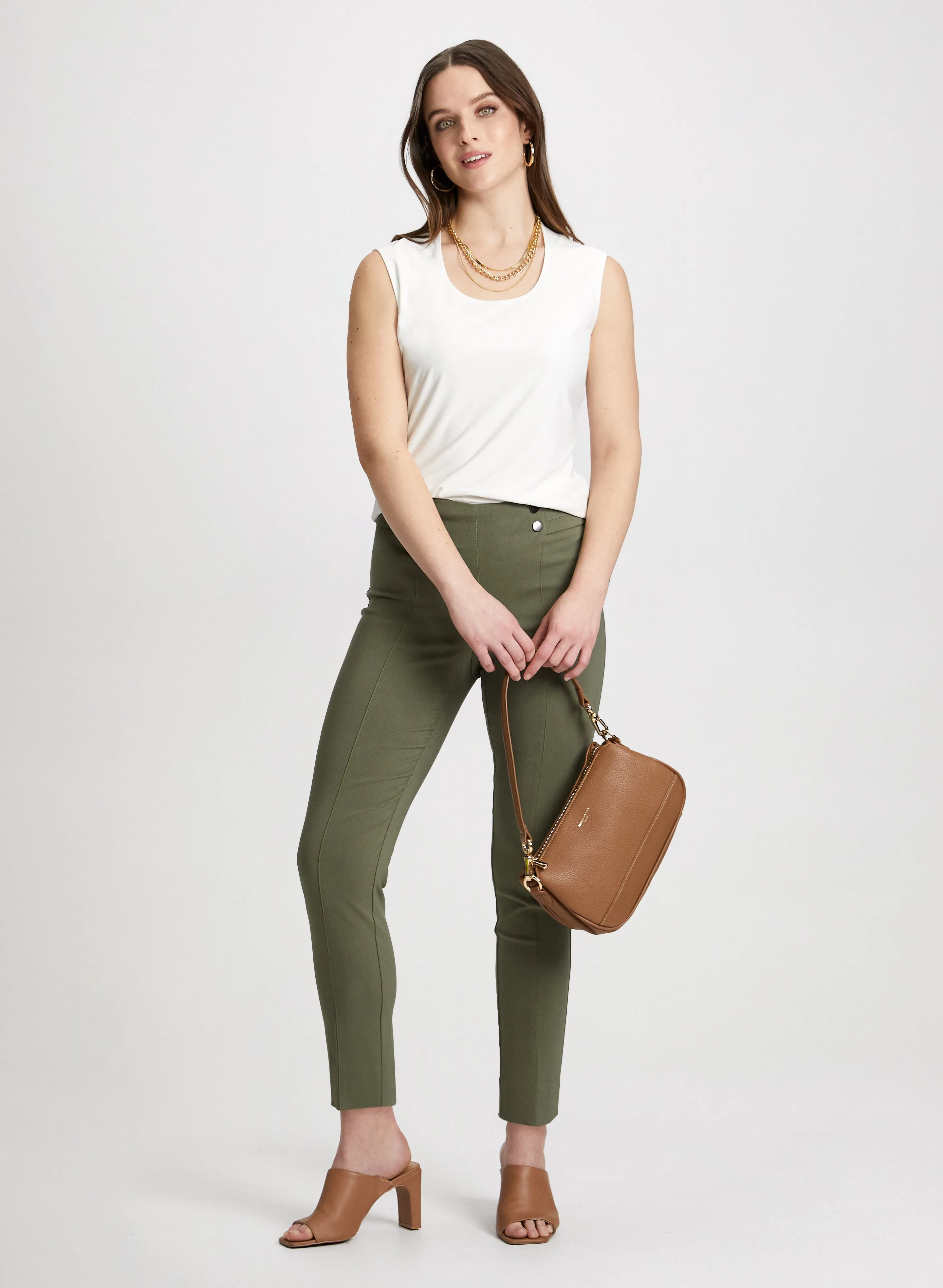 Slim Leg Pull-on Bengaline Pants sold by Laura product image thumbnail 3