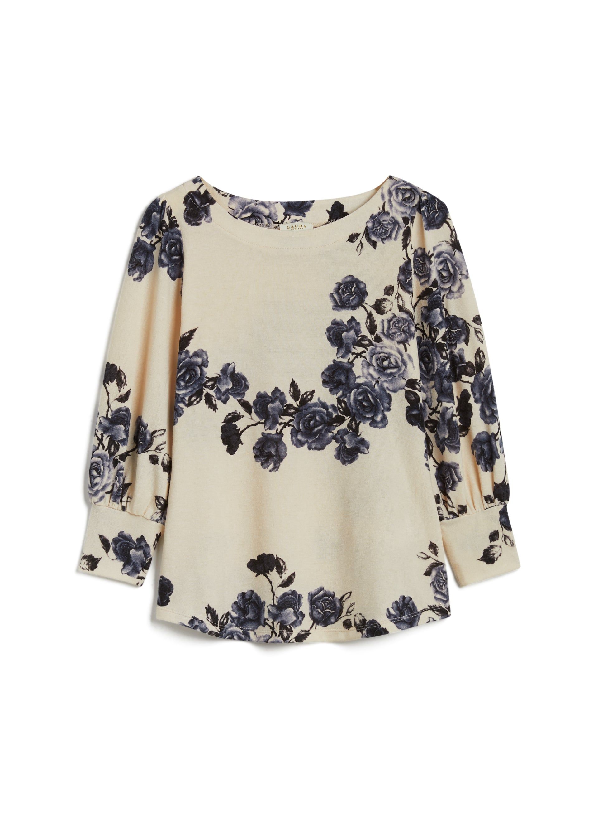 Contrast Rose Print Top sold by Laura product image thumbnail 5