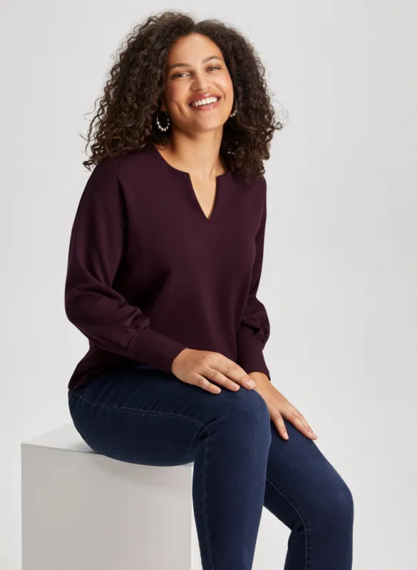 Open V-Neck Top sold by Laura