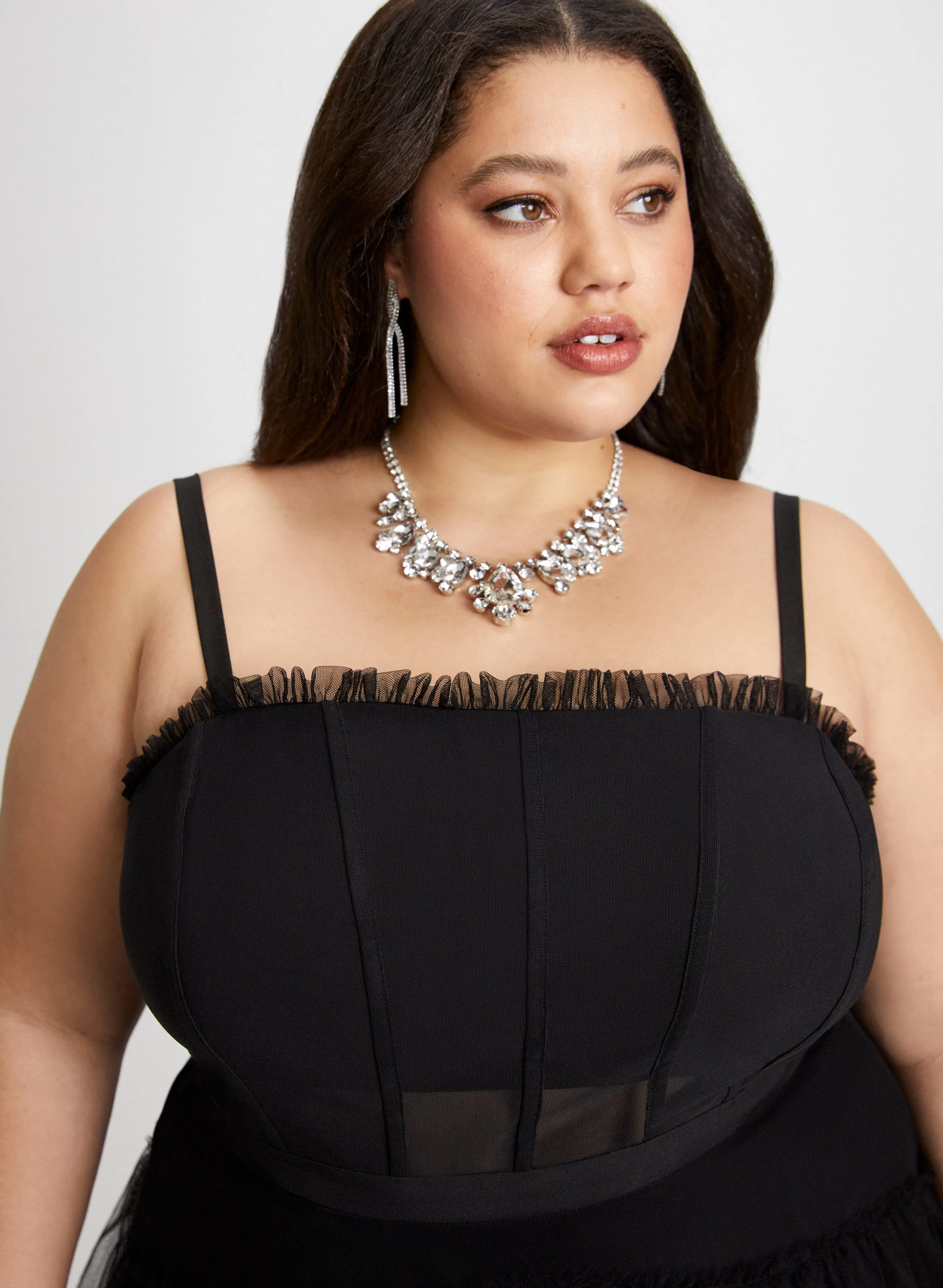 Tiered Tulle Corseted Gown sold by Laura product image thumbnail 4