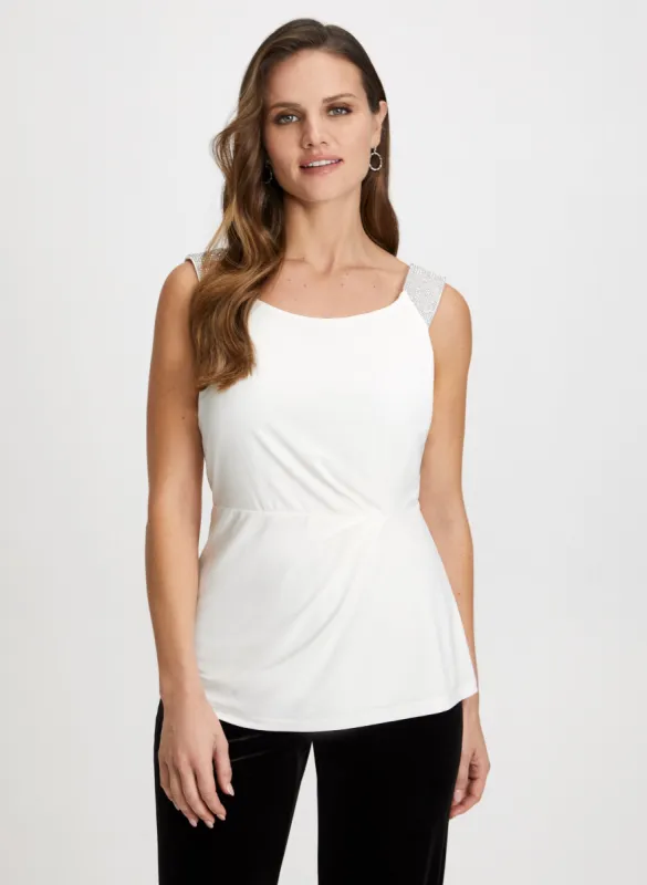 Embellished Sleeveless Top sold by Laura