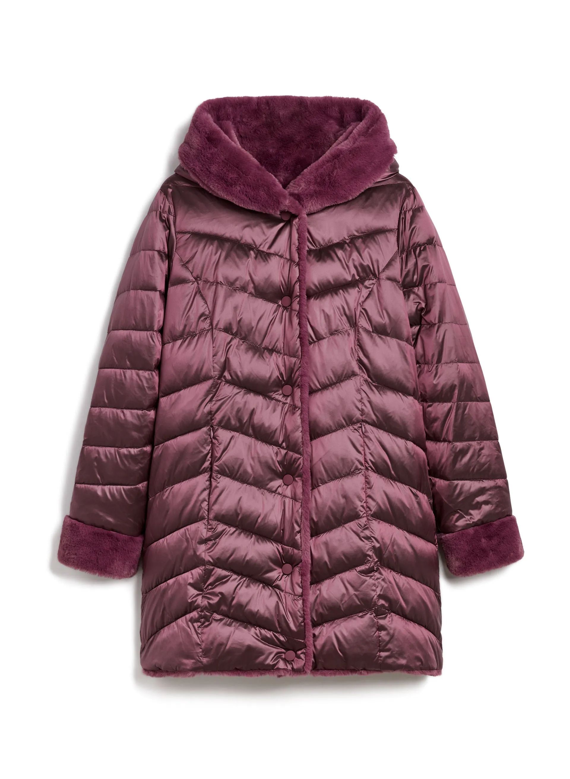 Reversible Faux Fur Coat sold by Laura product image thumbnail 5