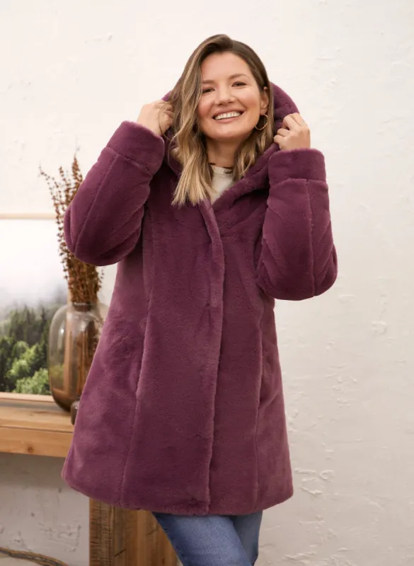 Reversible Faux Fur Coat sold by Laura