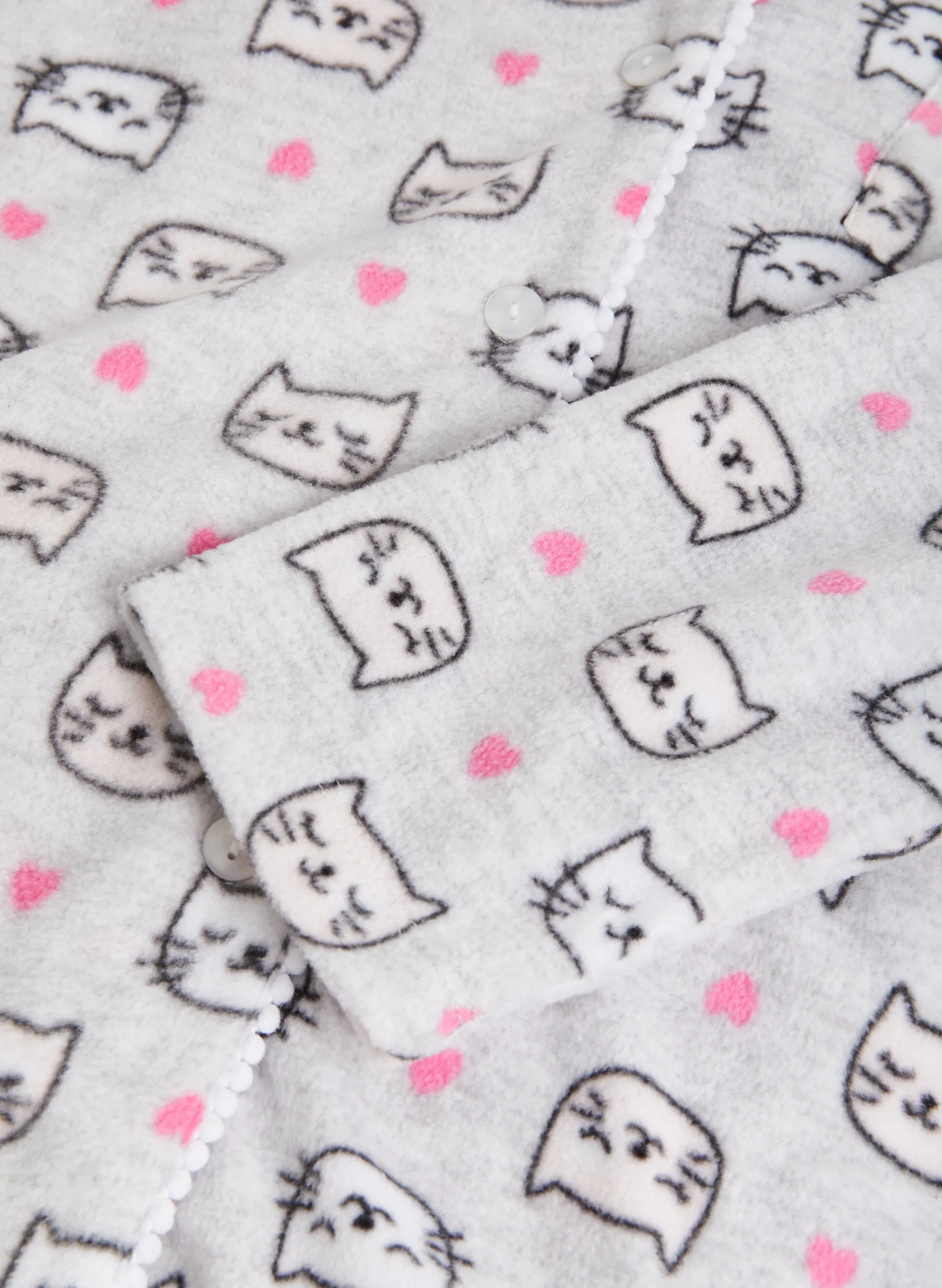 Heart & Cat Print Pyjama Set sold by Laura product image thumbnail 3