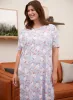 Floral Print Cotton Nightgown sold by Laura